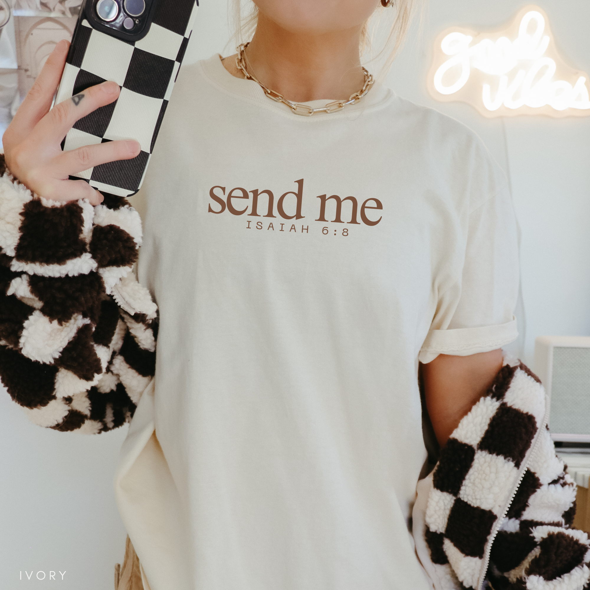 Send Me Christian Graphic T-Shirt Hoodie, Sweatshirt | PodTeesHub.com