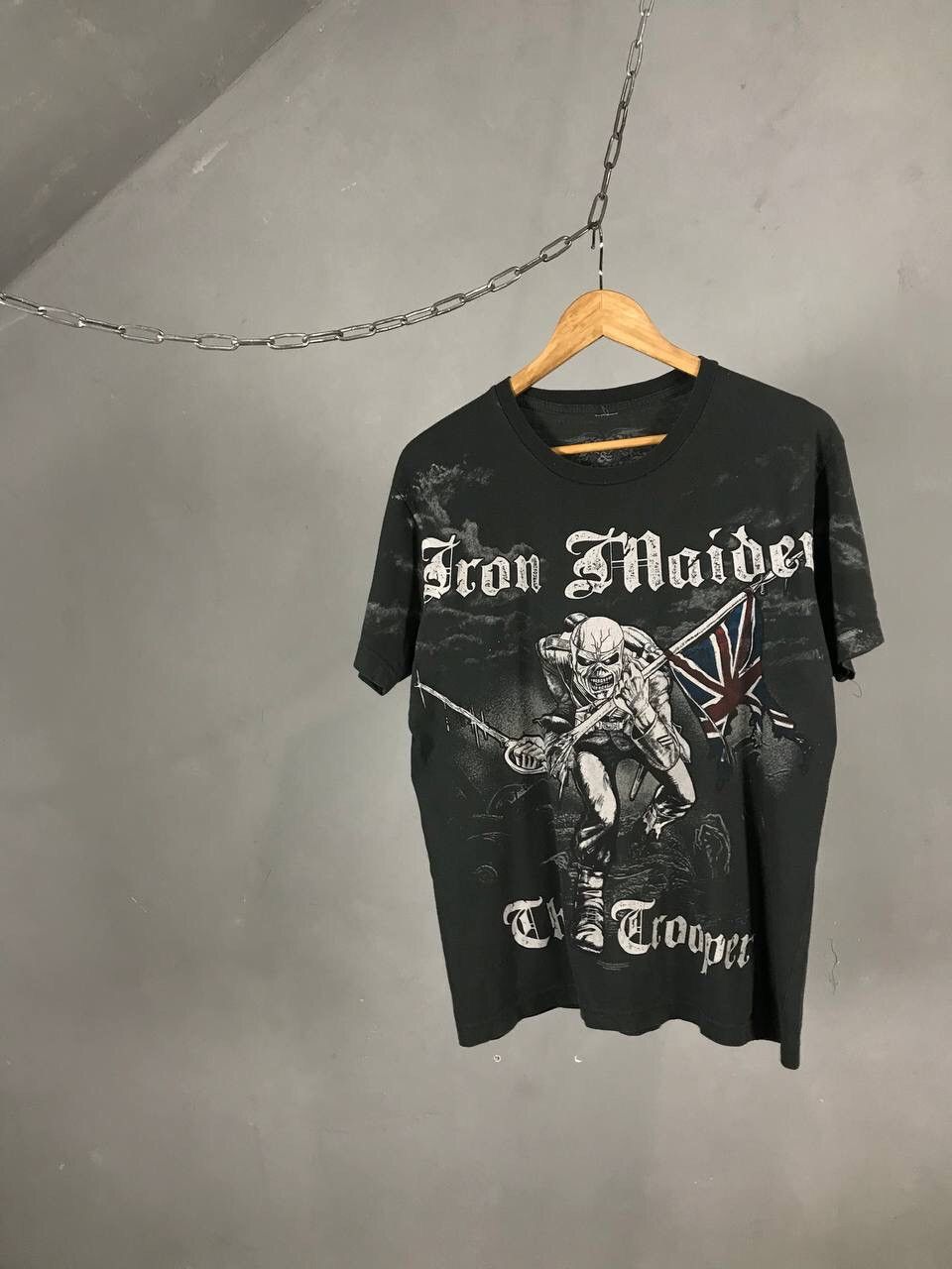 Iron Maiden X Vintage Iron Maiden 2007 Vintage Rock Band Overprinted Tee Hoodie, Sweatshirt | PodTeesHub.com