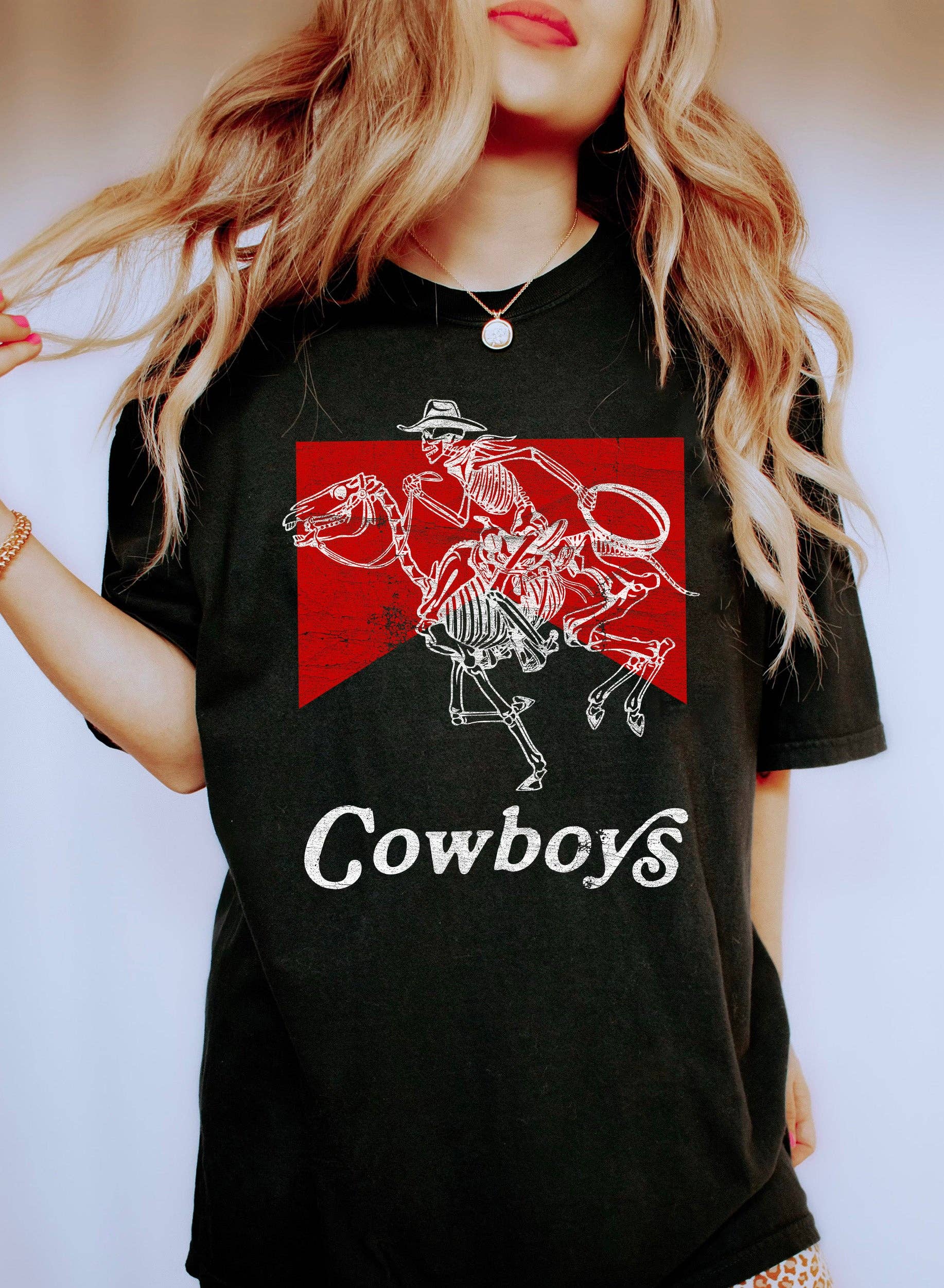 Cowboys Skeleton Vintage T-Shirt Hoodie, Sweatshirt | PodTeesHub.com