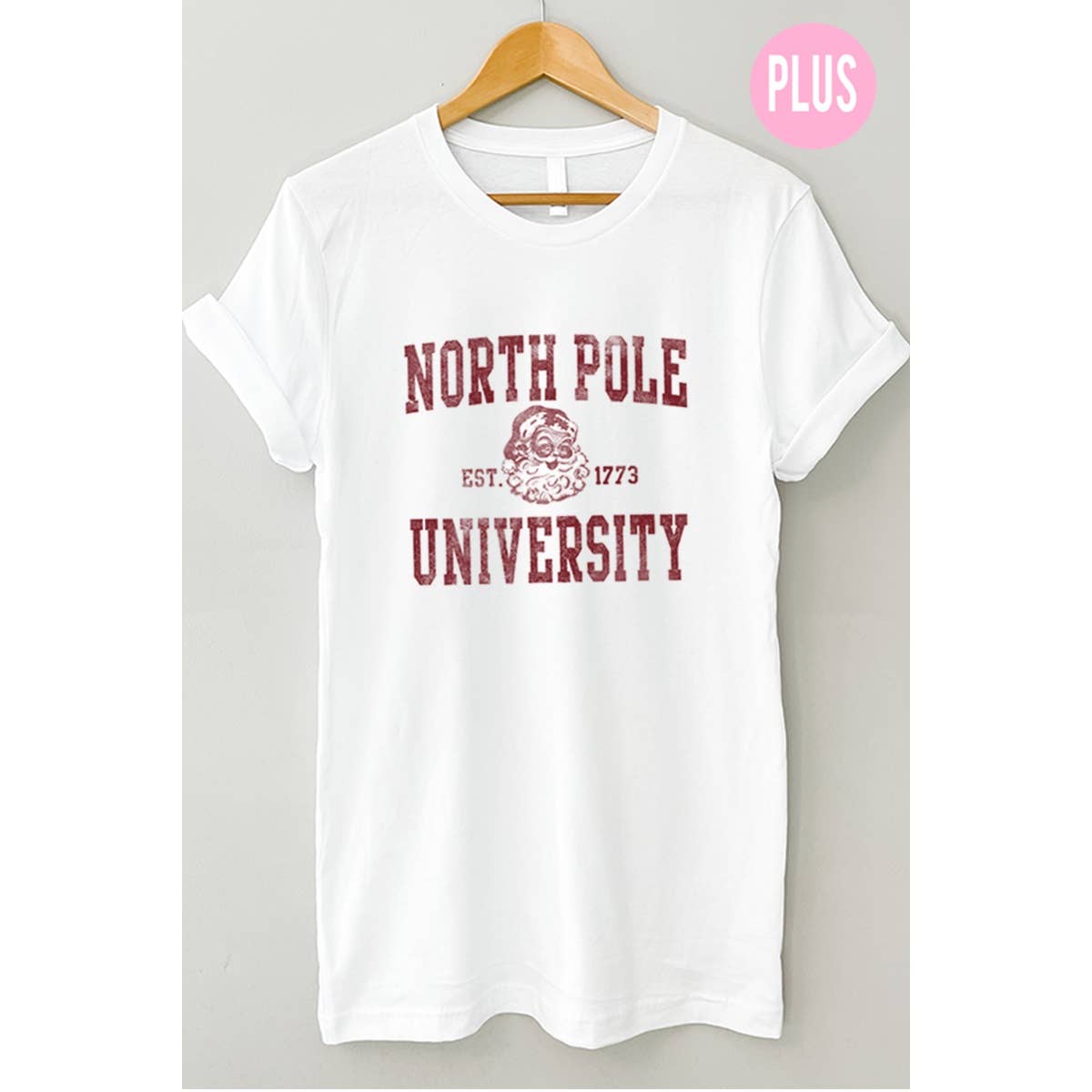 Northpole University  Boyfriend Graphic Tee Plus Hoodie, Sweatshirt | PodTeesHub.com