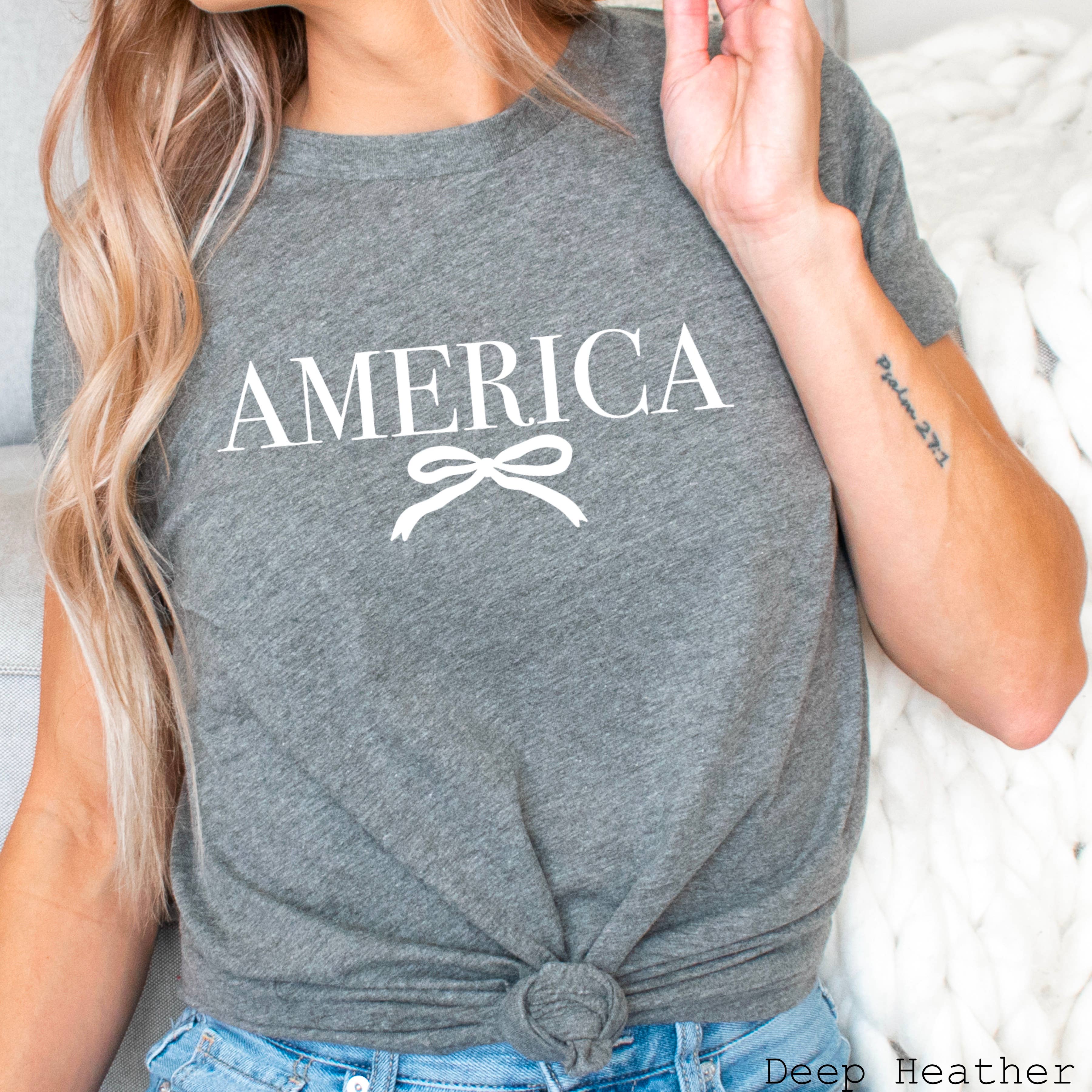 July 4th Graphic Tee | Coquette America   | Bella Canvas Hoodie, Sweatshirt | PodTeesHub.com