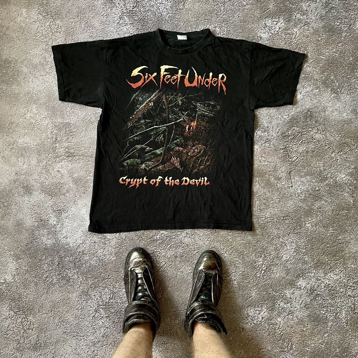 Vintage Y2k Six Feet Under Skulls Dead Face Horror Tee 90s Hoodie, Sweatshirt | PodTeesHub.com
