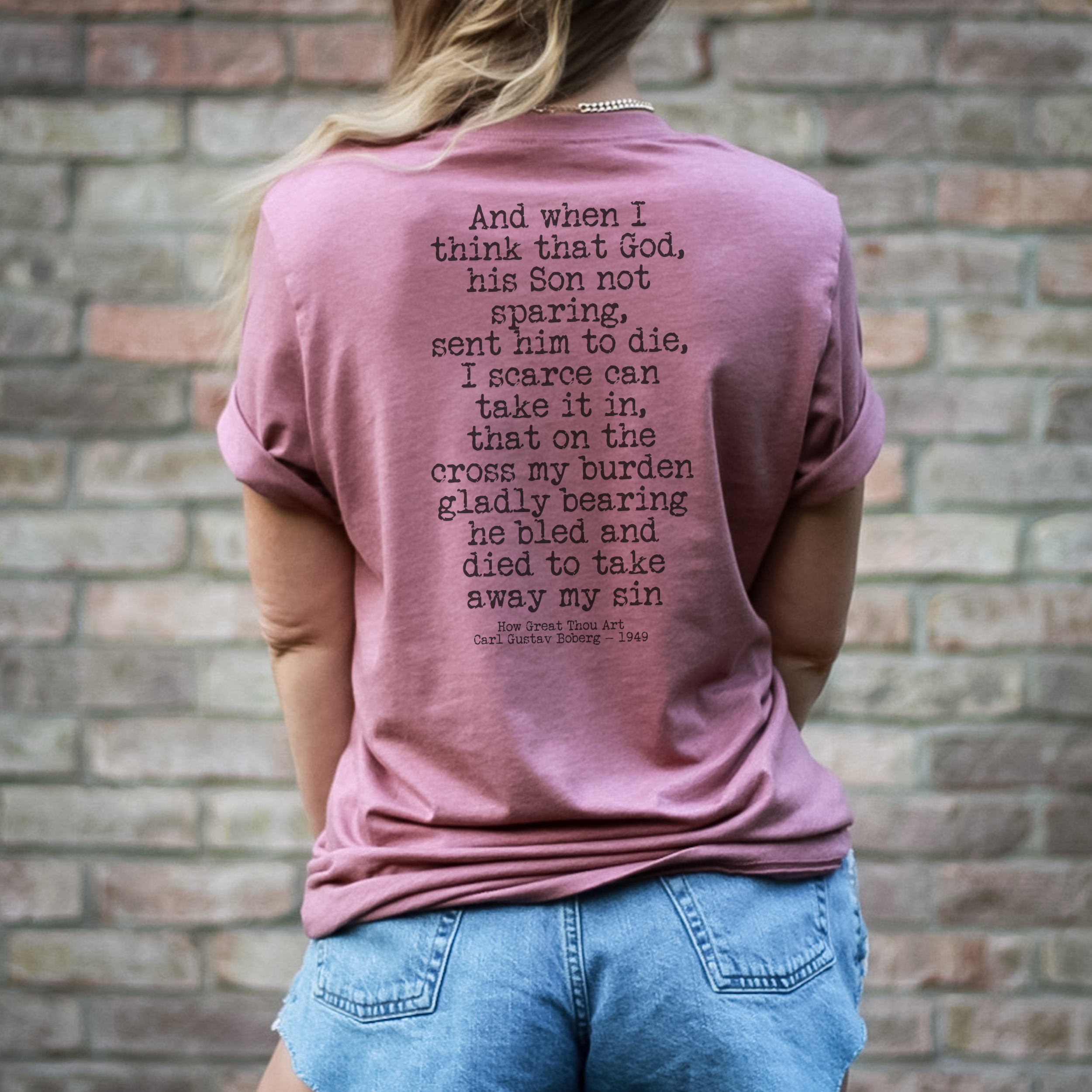 Then Sings My Soul Hymn Tee Shirt Front and Back Design Hoodie, Sweatshirt | PodTeesHub.com