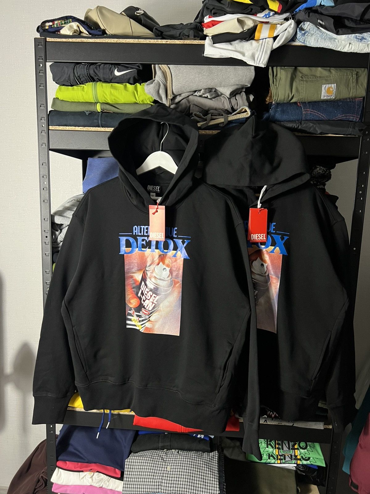 Nwt Diesel Alternative Detox Graphic Hoodie Black Size M T-Shirts, Sweatshirt | PodTeesHub.com