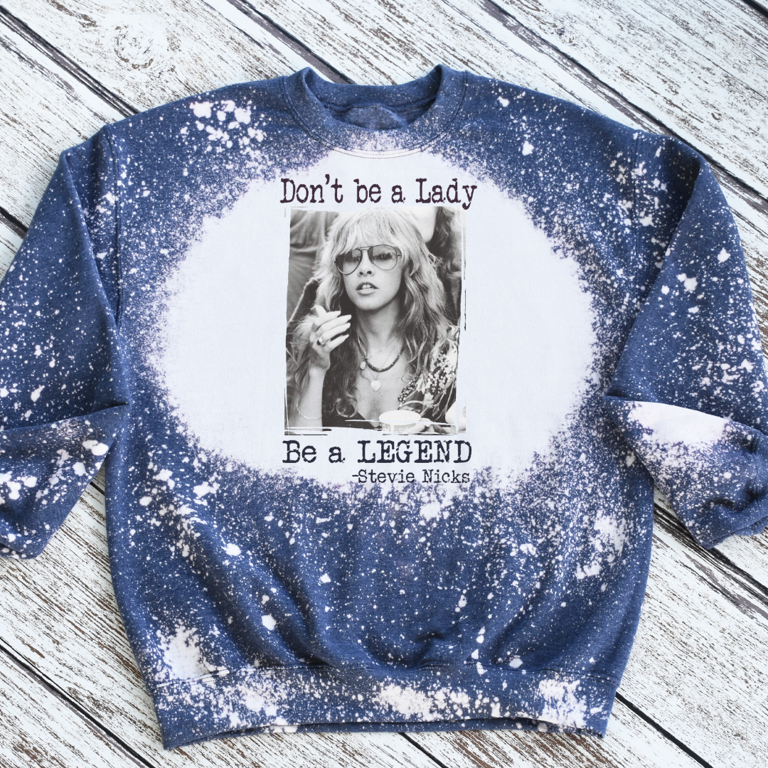 Retro Band Don't Be A Lady Be A Legend Graphic Sweatshirt T-Shirts, Hoodie | PodTeesHub.com