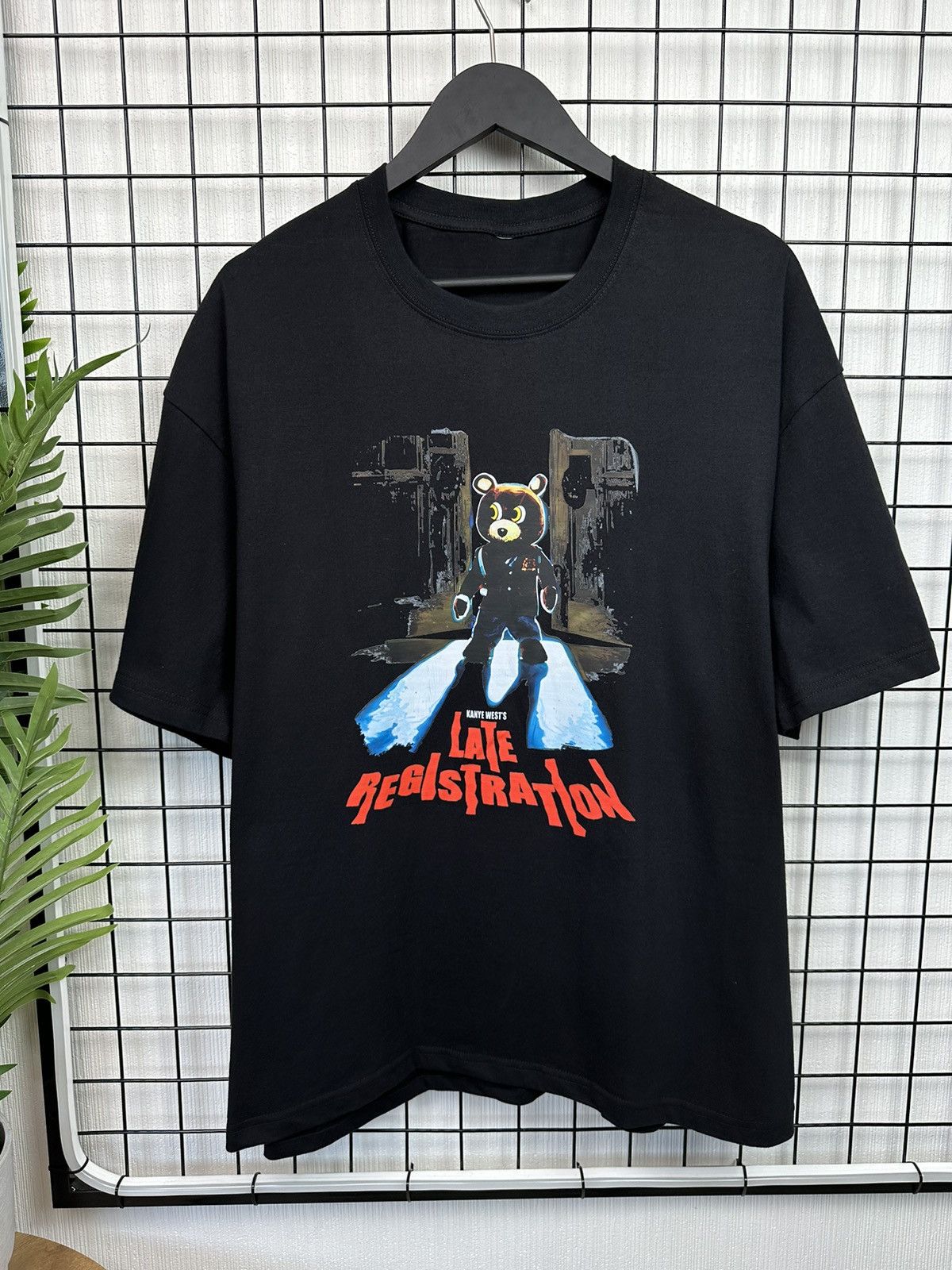 Rap Tees Ye Late Registration Kanye West Tour Tee Size L Men Black Hoodie, Sweatshirt | PodTeesHub.com