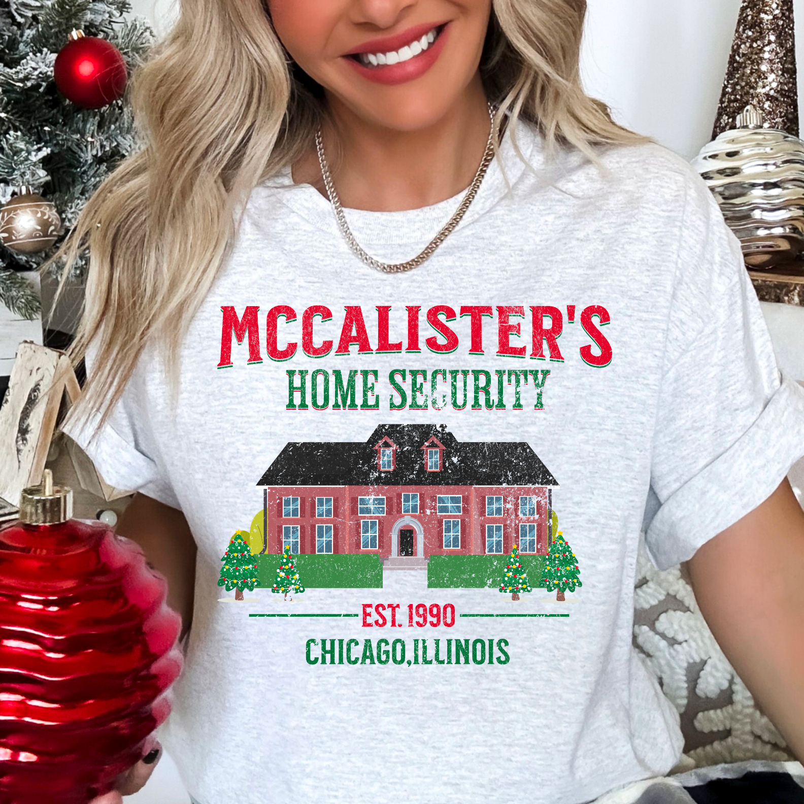 Home Security Gildan Christmas Tee Hoodie, Sweatshirt | PodTeesHub.com