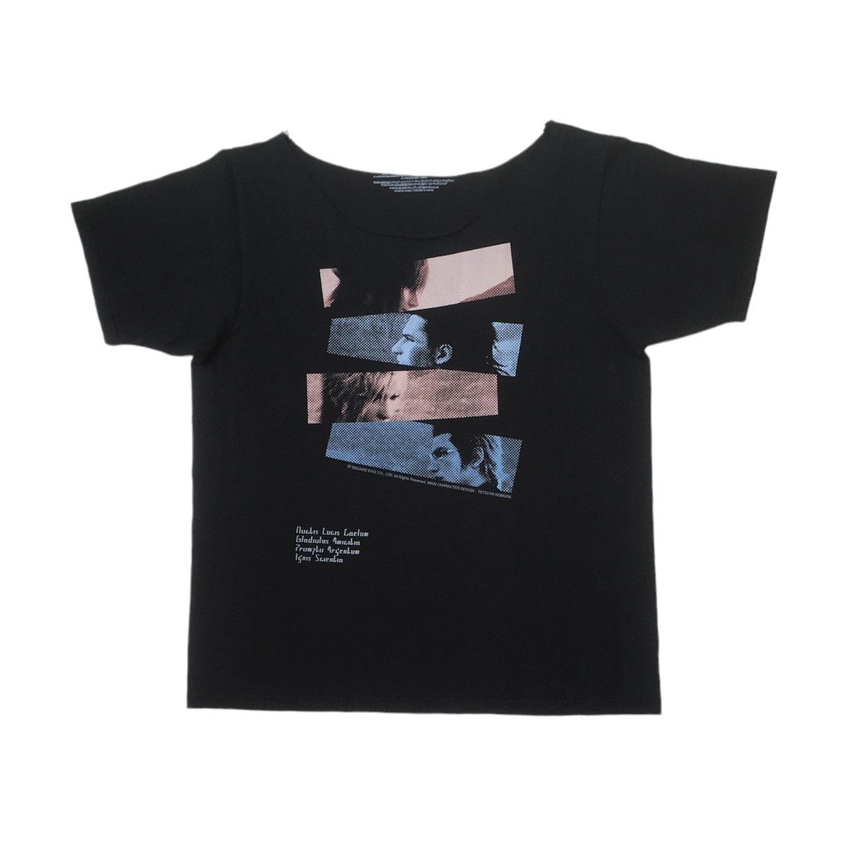 Japanese Brand Tetsuya Nomura Final Fantasy Tee Wide Cut Neck Hoodie, Sweatshirt | PodTeesHub.com