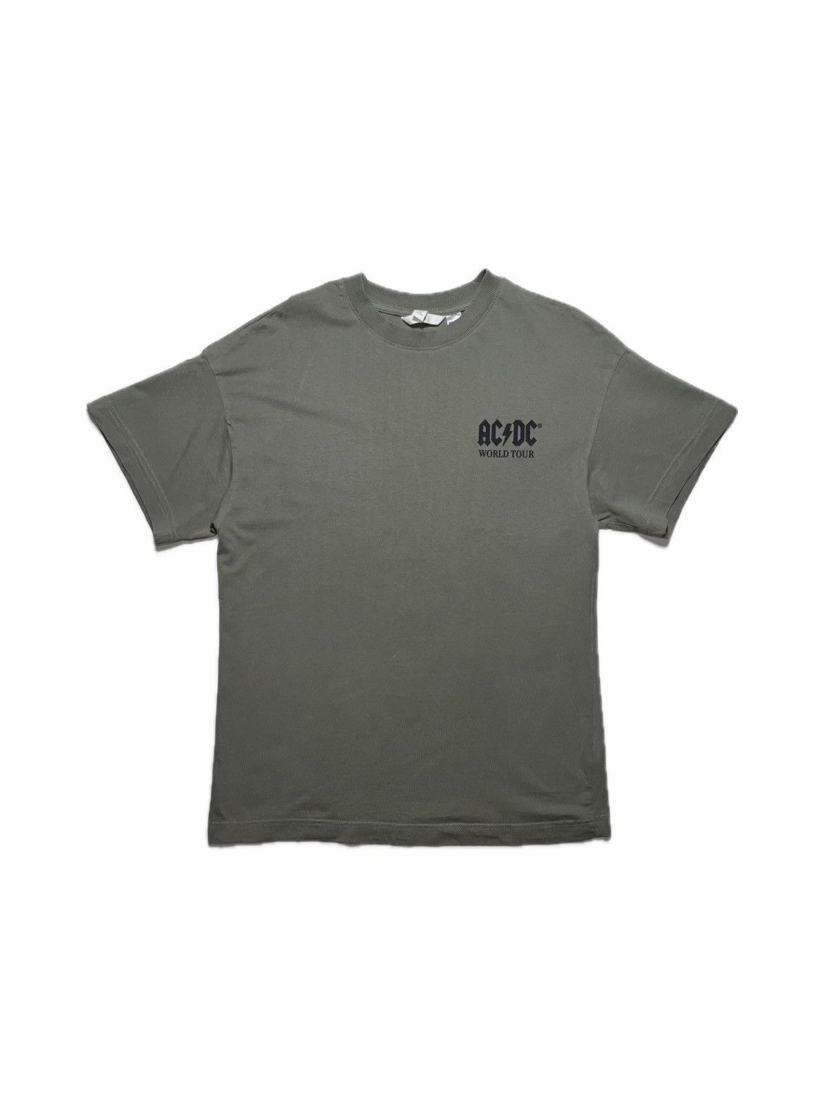 Dc Vintage Ac Dc World Tour Khaki Perfectly Washed T Shirt Hoodie, Sweatshirt | PodTeesHub.com