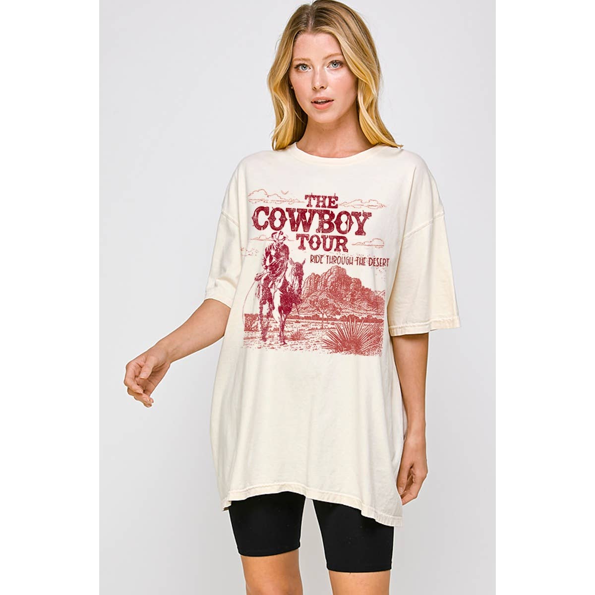 The Cowboy Tour Vintage Graphic Oversized Tee Hoodie, Sweatshirt | PodTeesHub.com