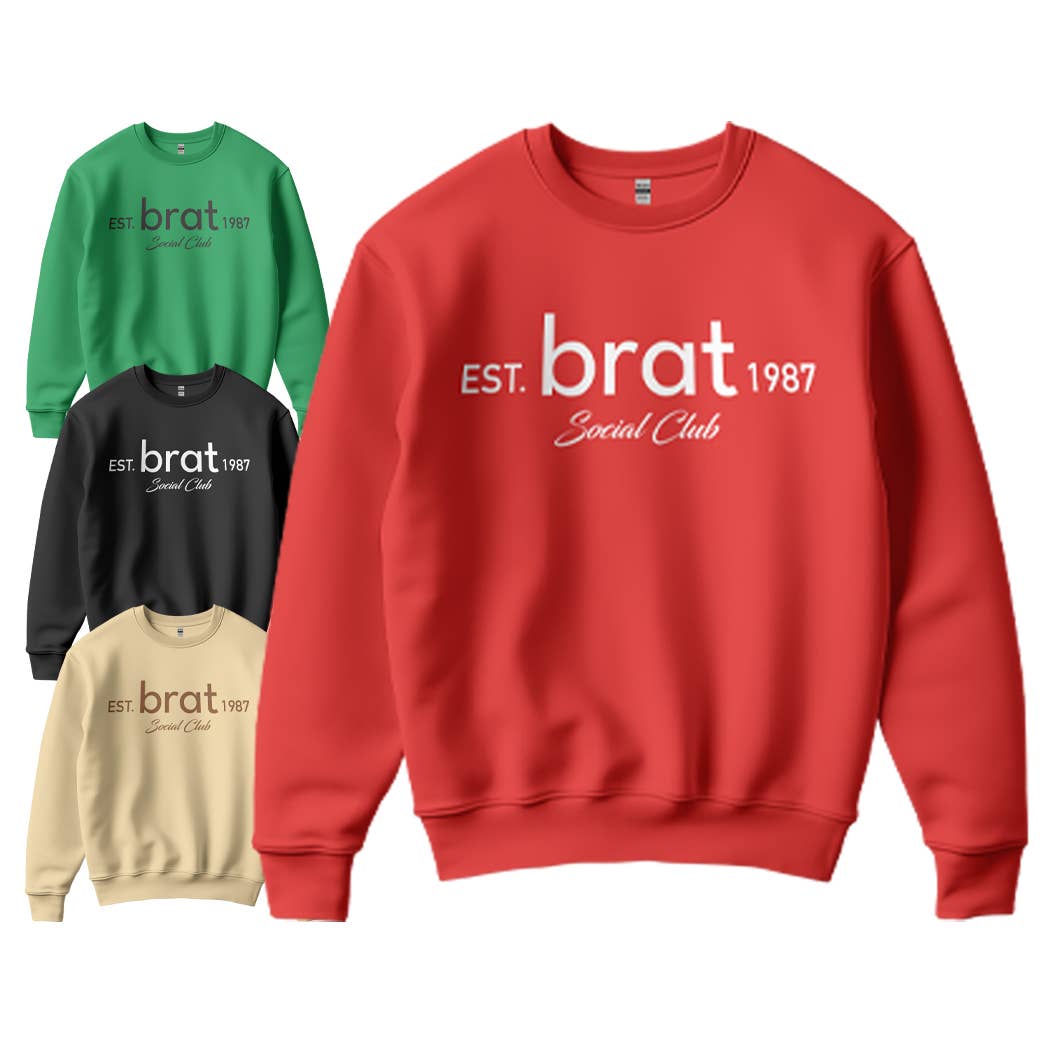 Brat Social Club Est 1987 Text Warm Fleece Shirt Hoodie, Sweatshirt | PodTeesHub.com