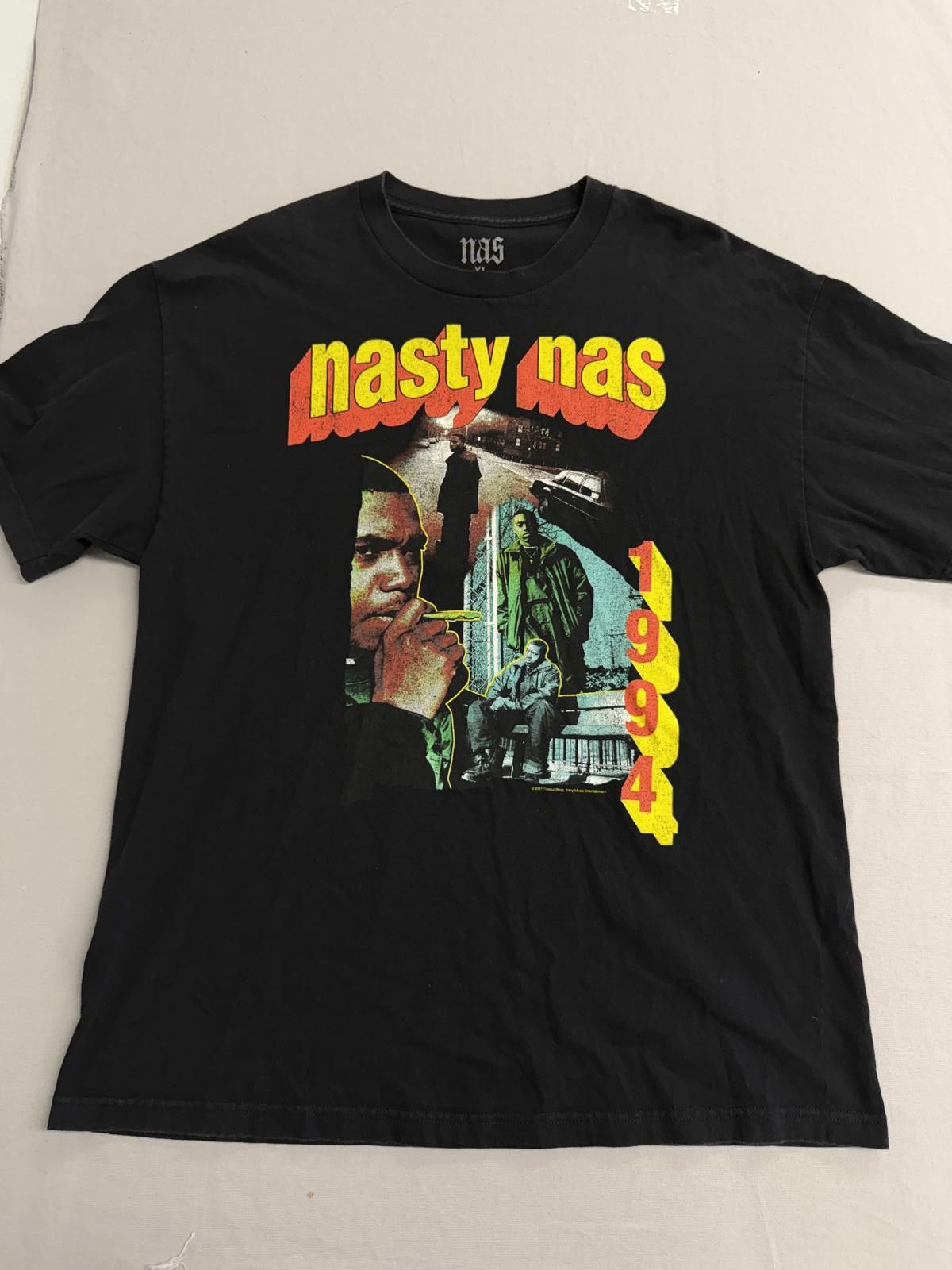 Nas Rap Tee Rapper Nasty Nas Hip Hop 1994 T Shirt Xl Hoodie, Sweatshirt | PodTeesHub.com