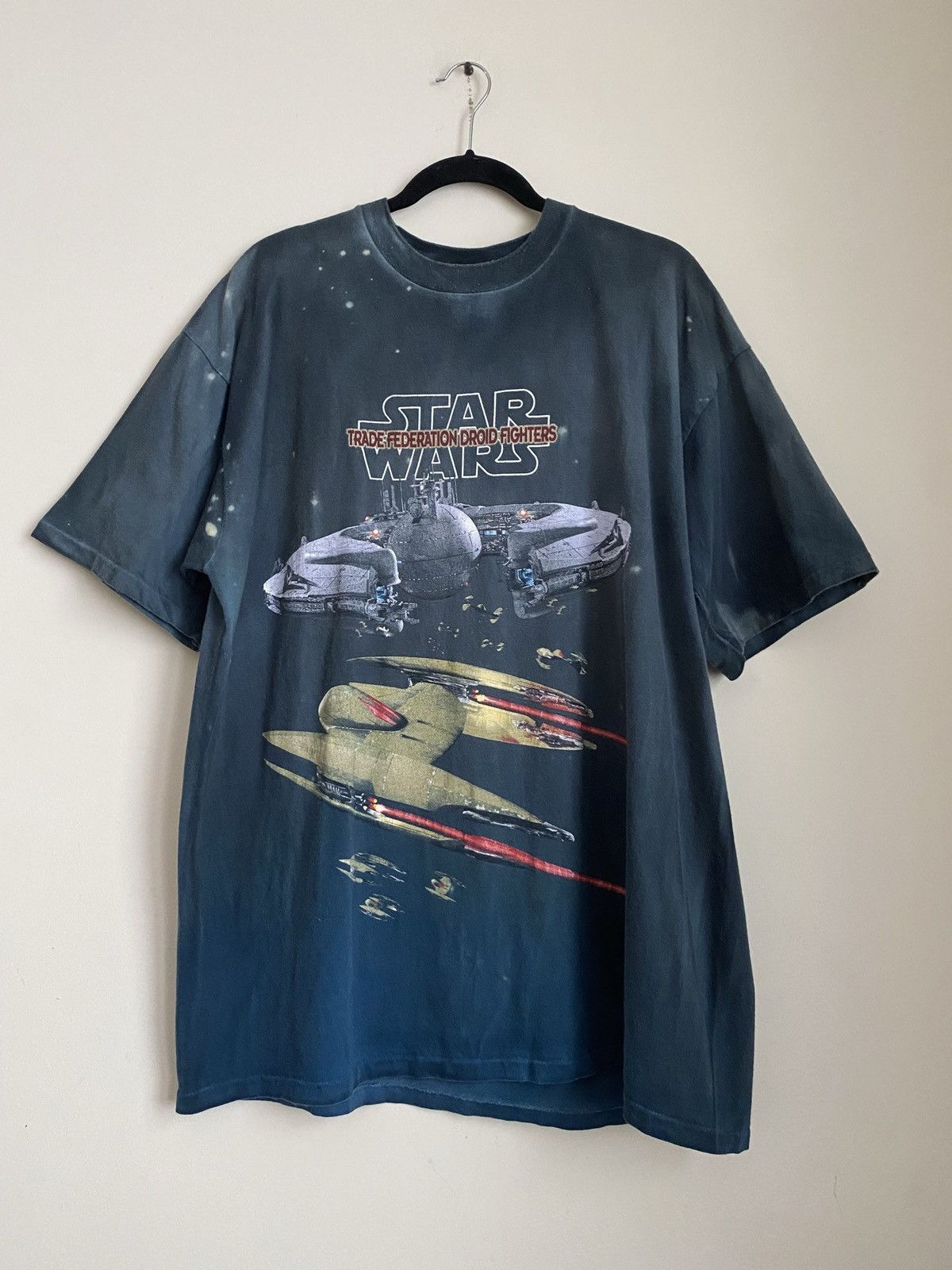 Vintage 90s Starwars Trade Federation Droid Fighters T-Shirts, Hoodie, Sweatshirt