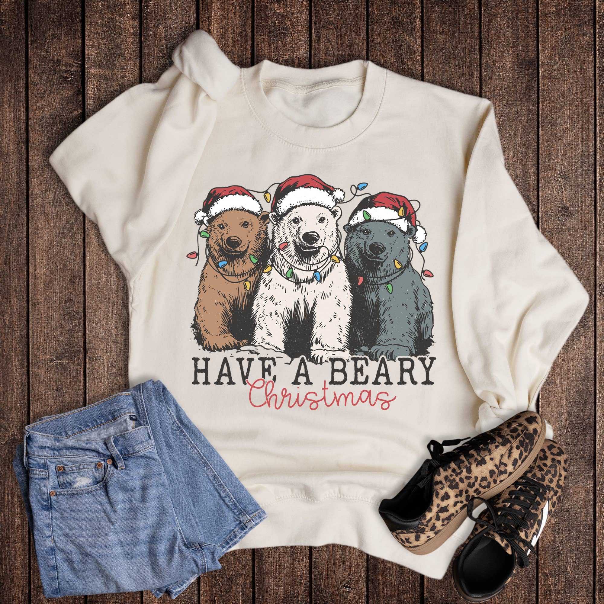 Christmas Have A Beary Christmas Sweatshirt T-Shirts, Hoodie | PodTeesHub.com