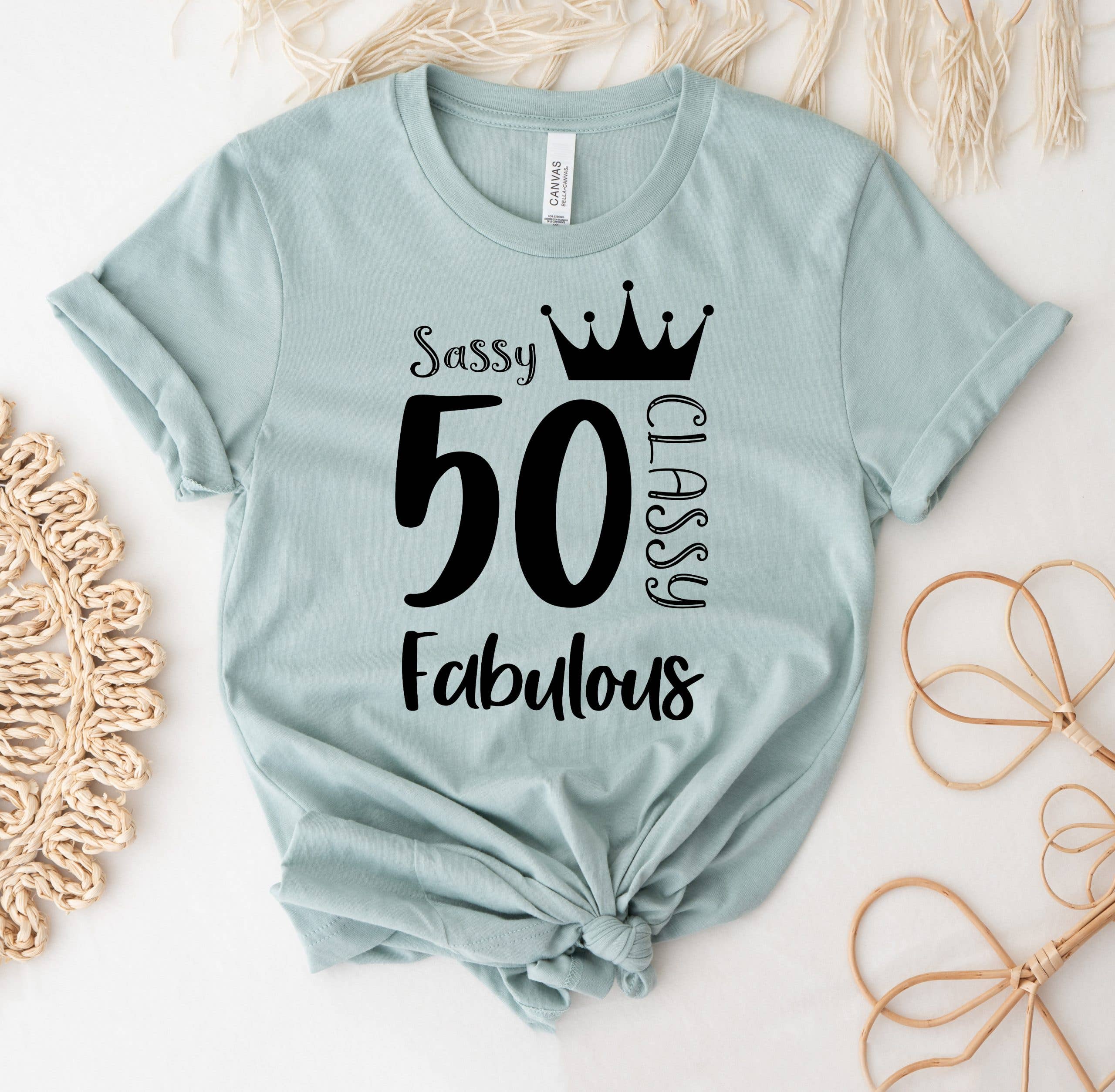 50 and Fabulous T-Shirt Hoodie, Sweatshirt | PodTeesHub.com