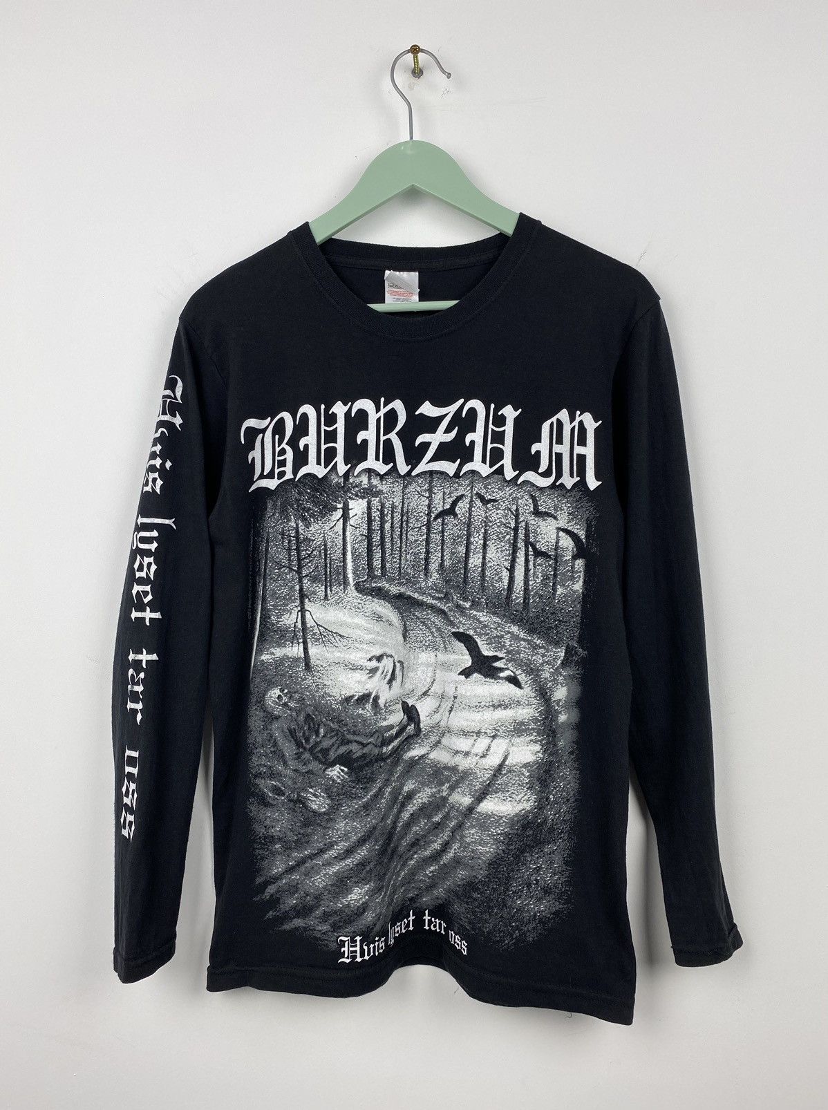 Band Tees Vintage Burzum Hvis Lyset Tar Oss Long Sleeve Mayhem Emperor Hoodie, Sweatshirt | PodTeesHub.com