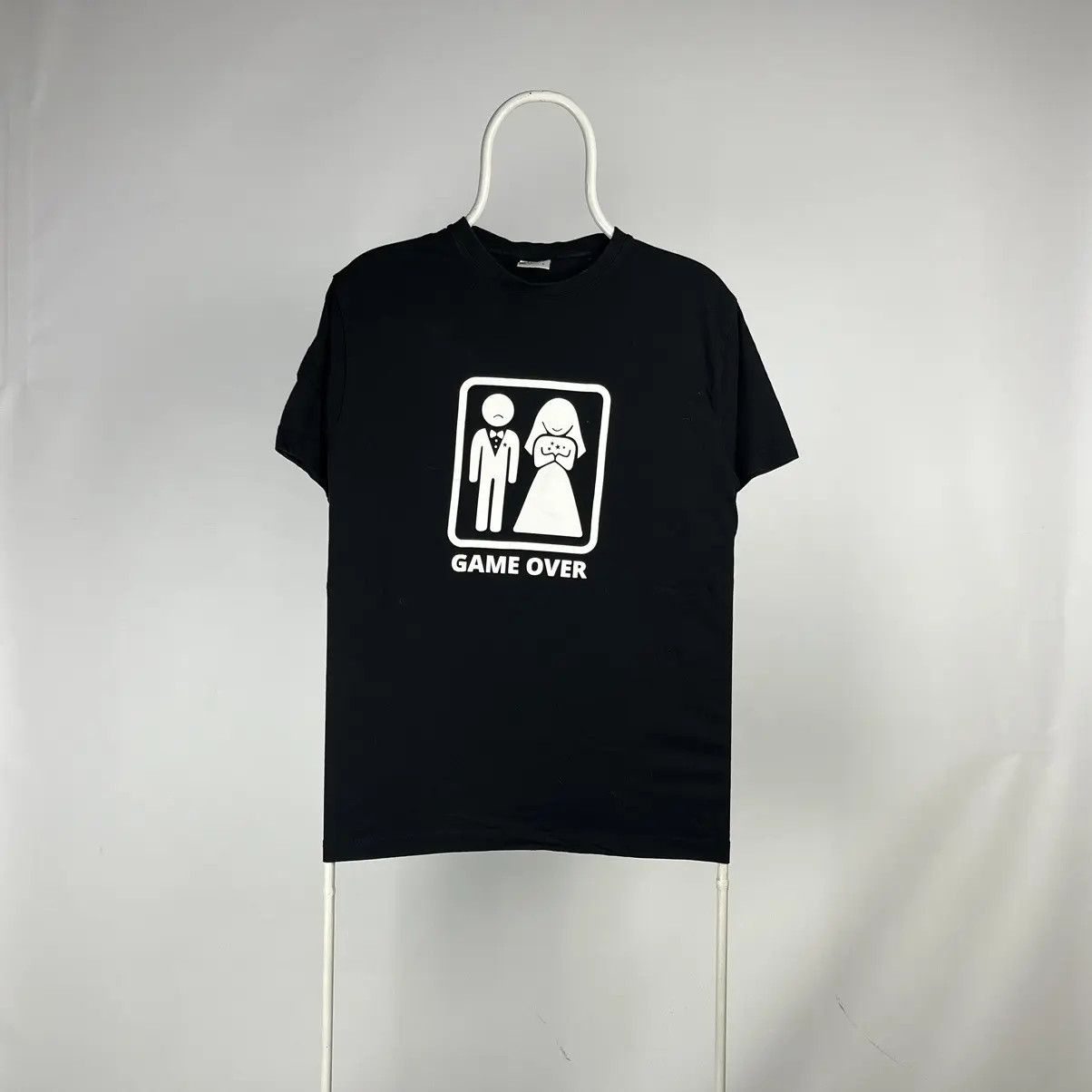 Band Tees Vintage Game Over Tshirt Humor Size Large Hoodie, Sweatshirt | PodTeesHub.com