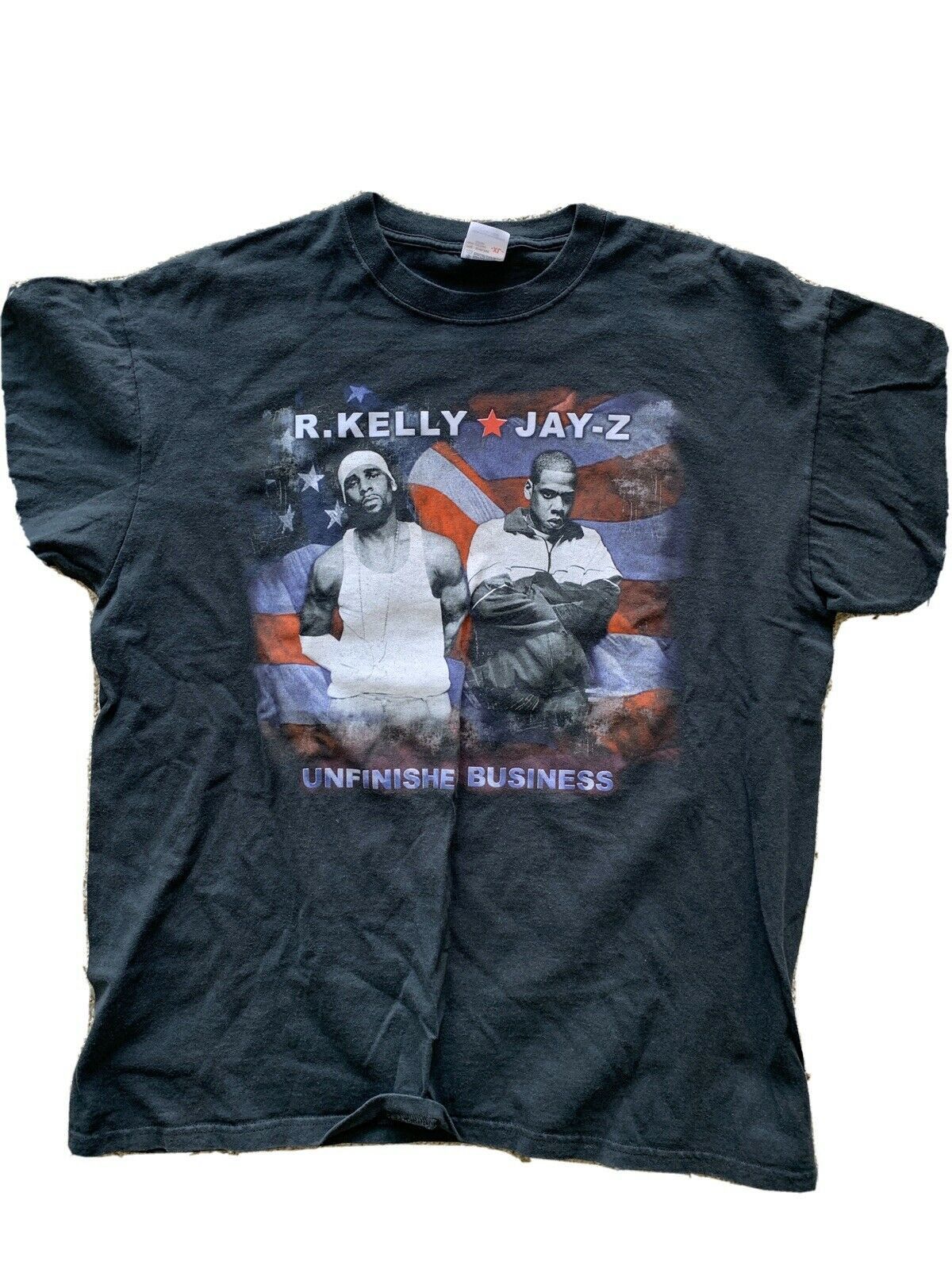Vtg Vintage Bootleg Jay Z R Kelly Rap Hip Hop Tour Tee Xl Hoodie, Sweatshirt | PodTeesHub.com