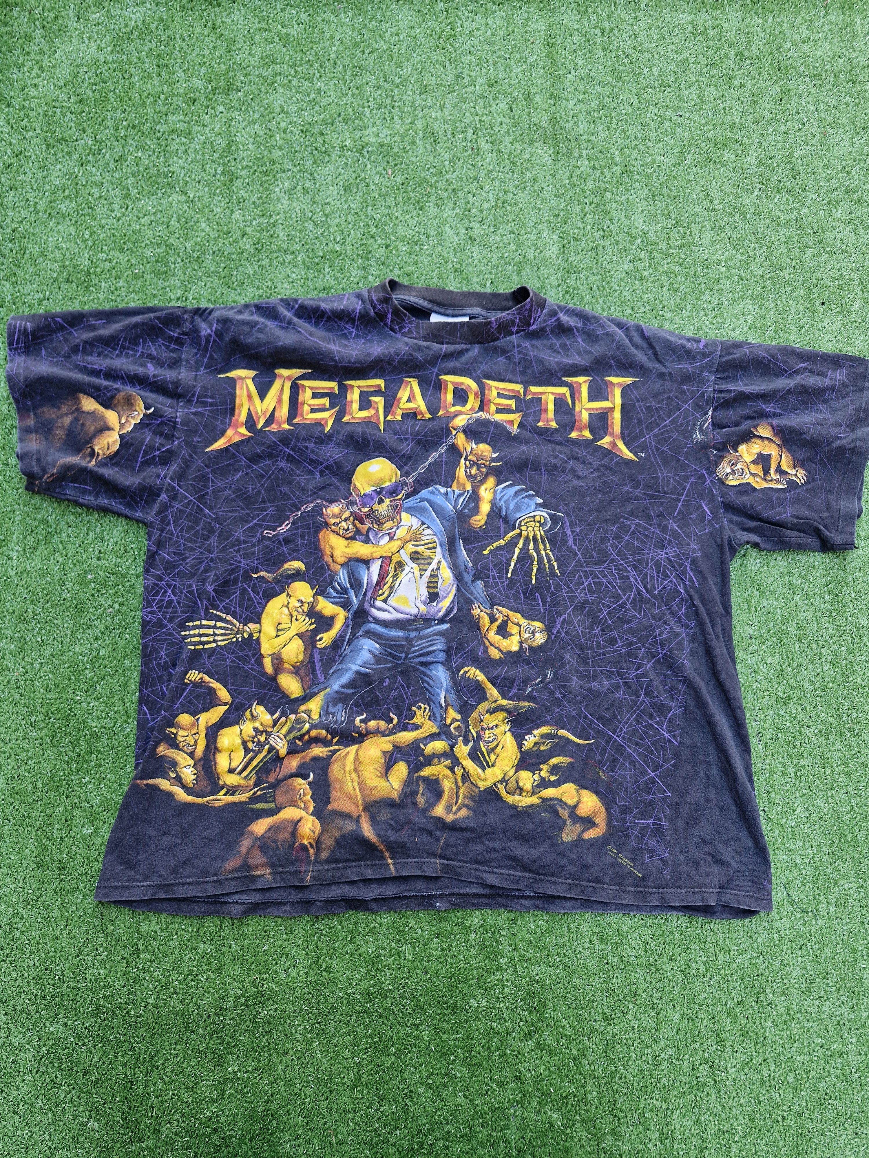 Vintage Megadeth 90 T Shirt Ed Repka Opium Og Rare Hoodie, Sweatshirt | PodTeesHub.com