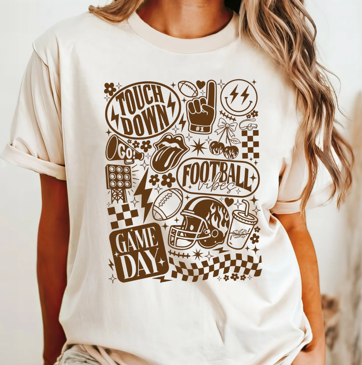 Vintage Football Comfort Color Tee Hoodie, Sweatshirt | PodTeesHub.com