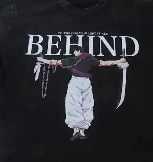 Anime Graphic Print Jujutsu Kaisen Washed T Shirt Hoodie, Sweatshirt | PodTeesHub.com