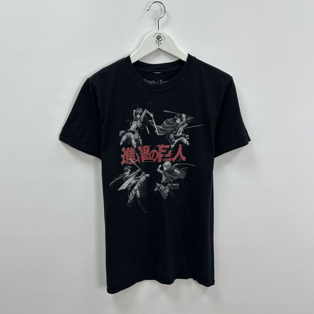 Japanese Brand Attack Titan Season 1 Promo Mikasa Levi Akkerman Y2k T-Shirts, Hoodie, Sweatshirt