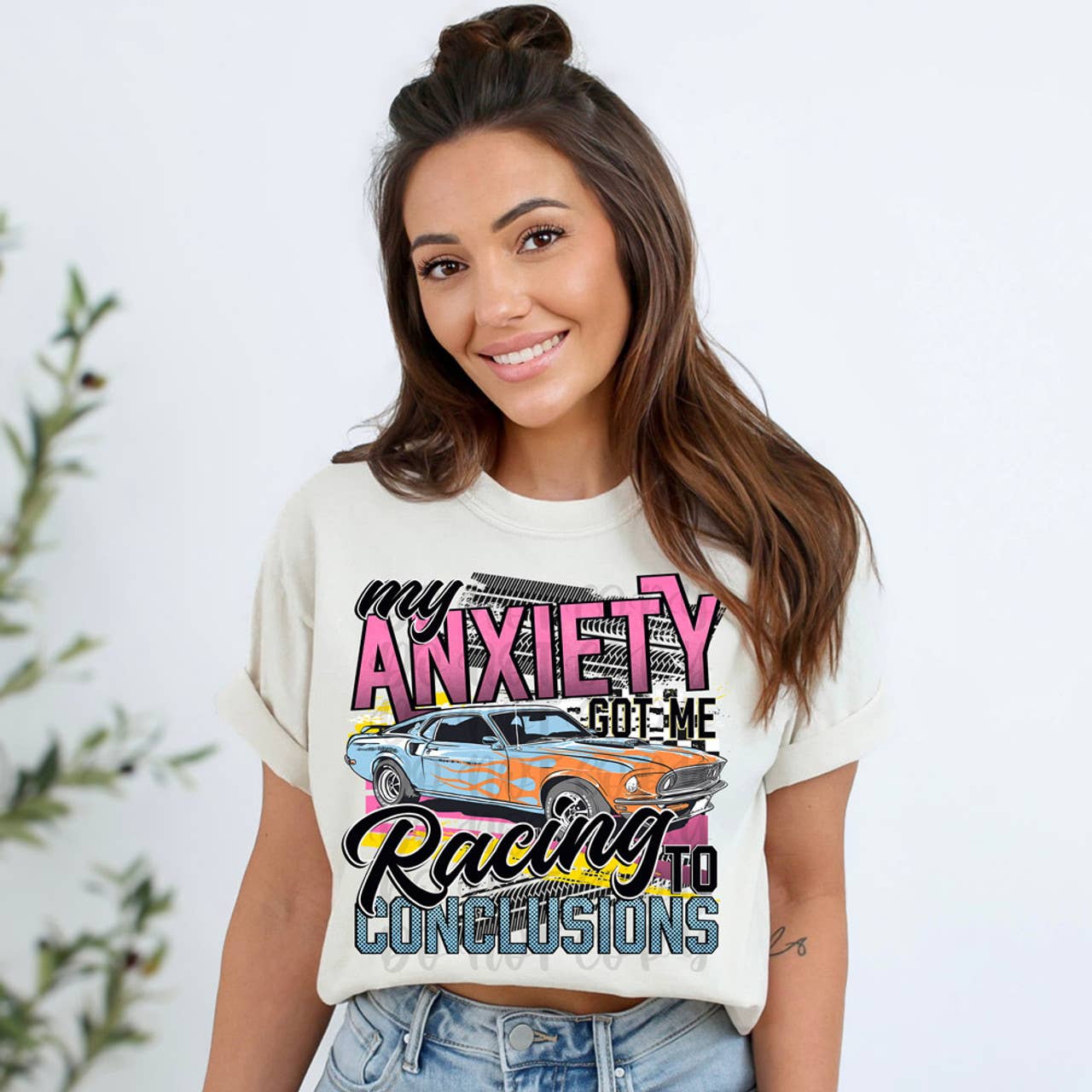 My Anxiety Got Me Racing To Conclusions Pigment Dyed Tee Hoodie, Sweatshirt | PodTeesHub.com
