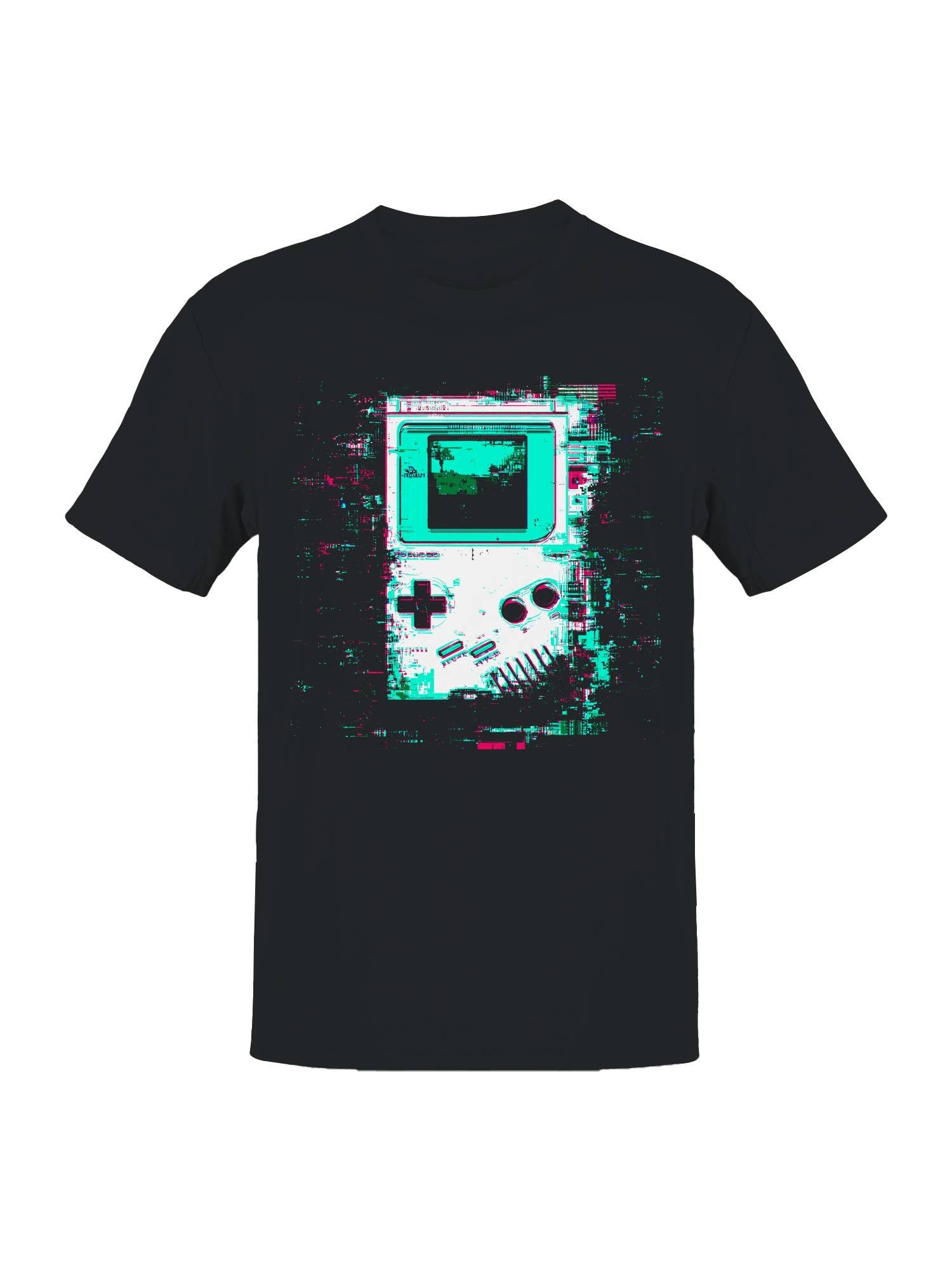 Retro Glitch Game Console Art Men's T-Shirt Hoodie, Sweatshirt | PodTeesHub.com