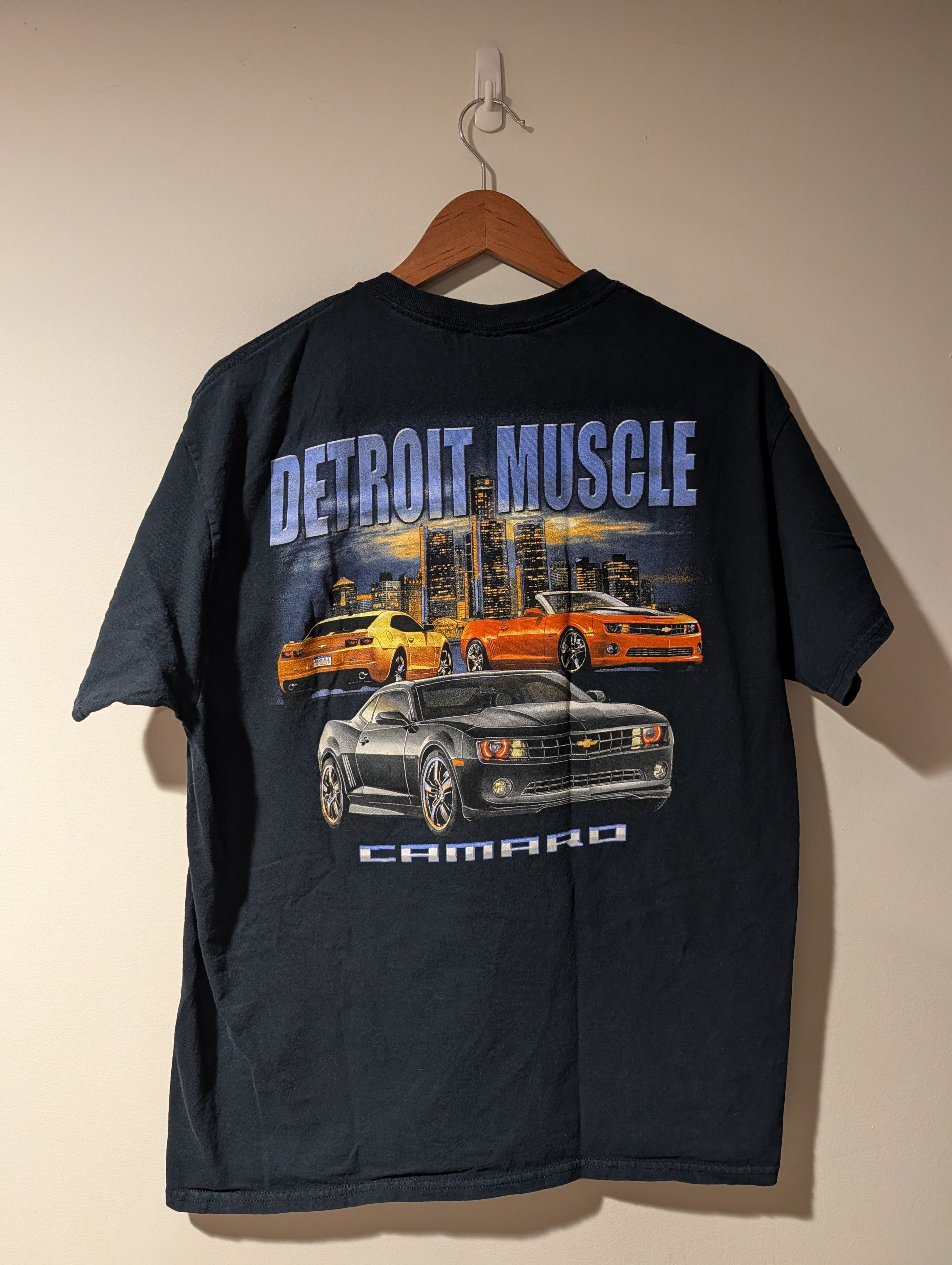 Nascar Black Detroit American Muscle Car Graphic T Shirt Camaro Hoodie, Sweatshirt | PodTeesHub.com