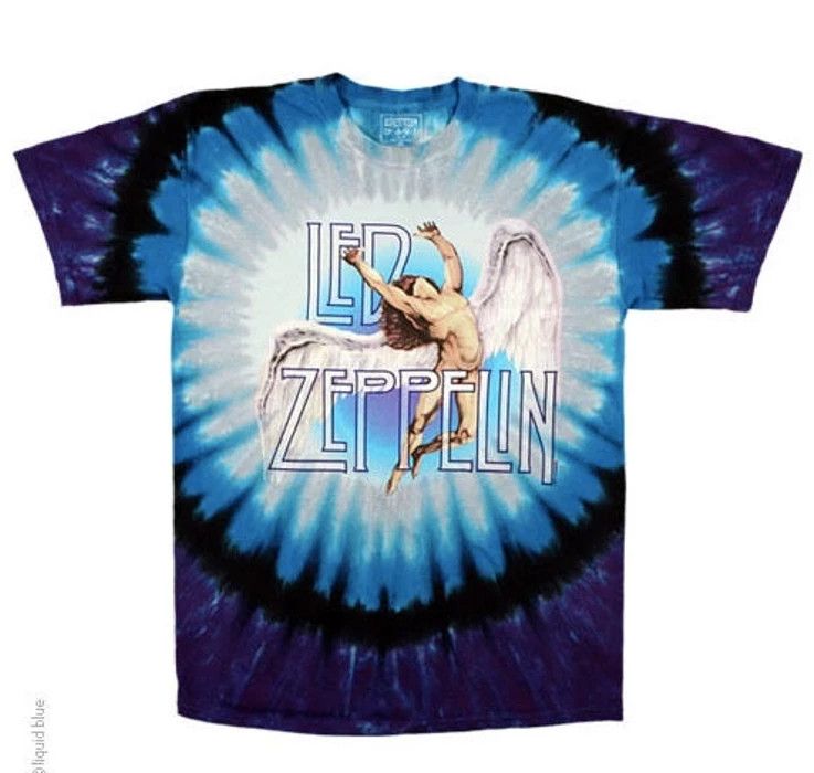Vintage Deadstock Led Zeppelin Swan Song Tie Dye T Shirt Hoodie, Sweatshirt | PodTeesHub.com