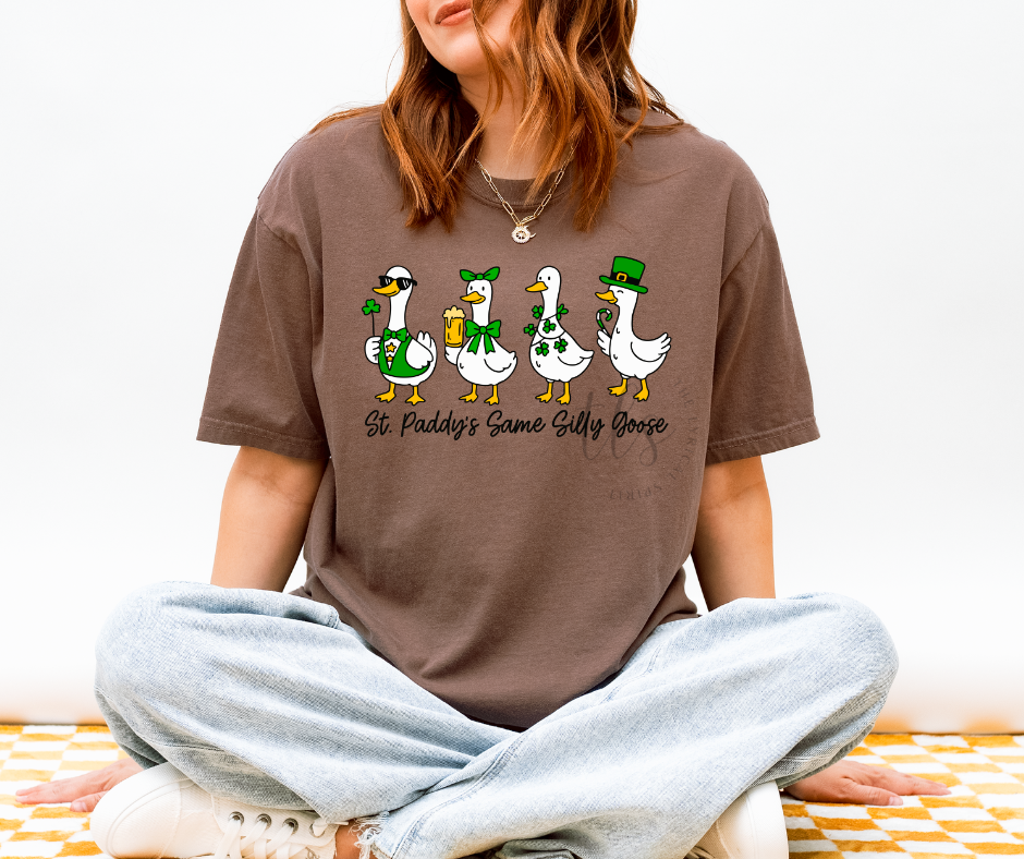 St. Paddy's Same Silly Goose Comfort Colors T-Shirt Hoodie, Sweatshirt | PodTeesHub.com