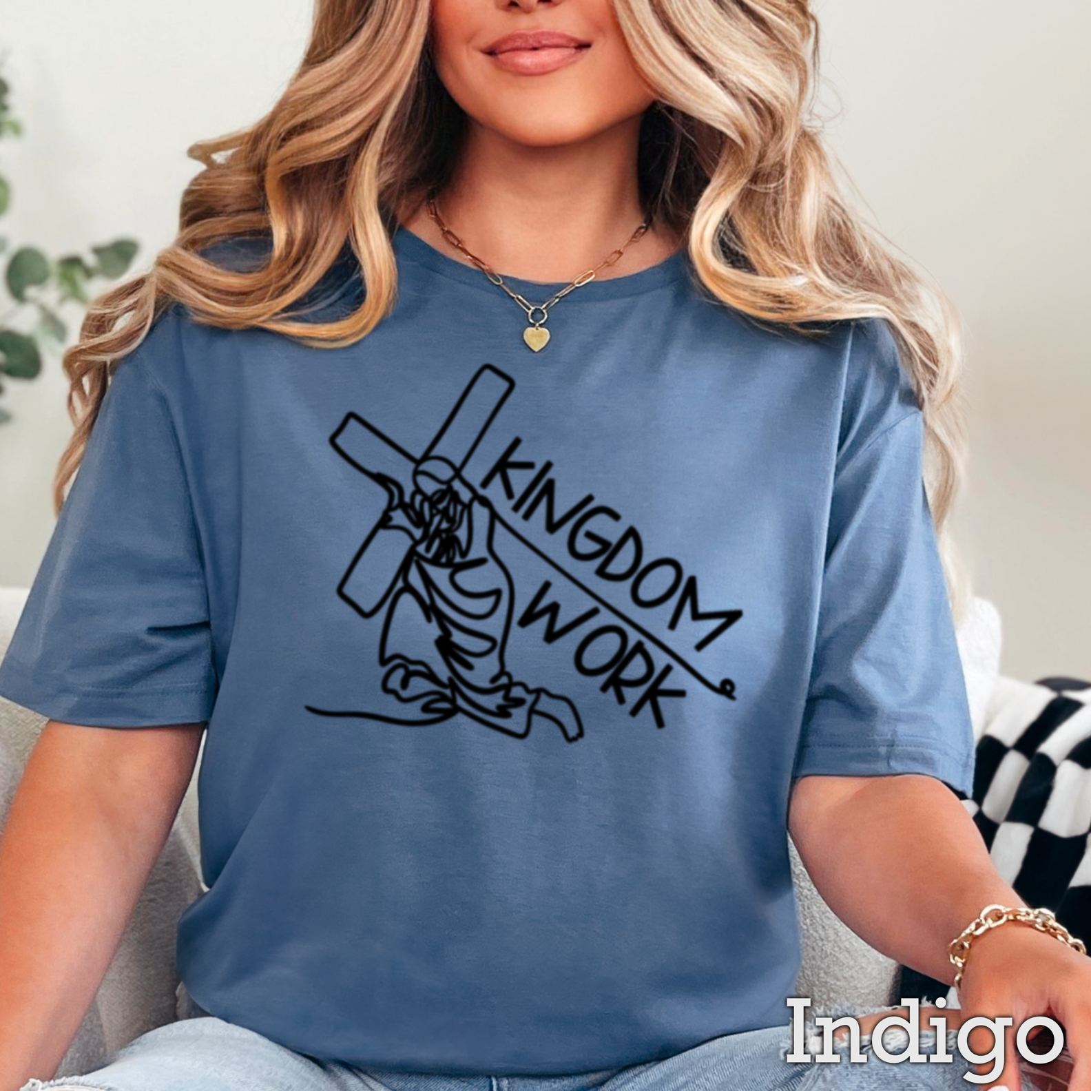 Kingdom Work Christian Graphic Tee | Gildan Hoodie, Sweatshirt | PodTeesHub.com