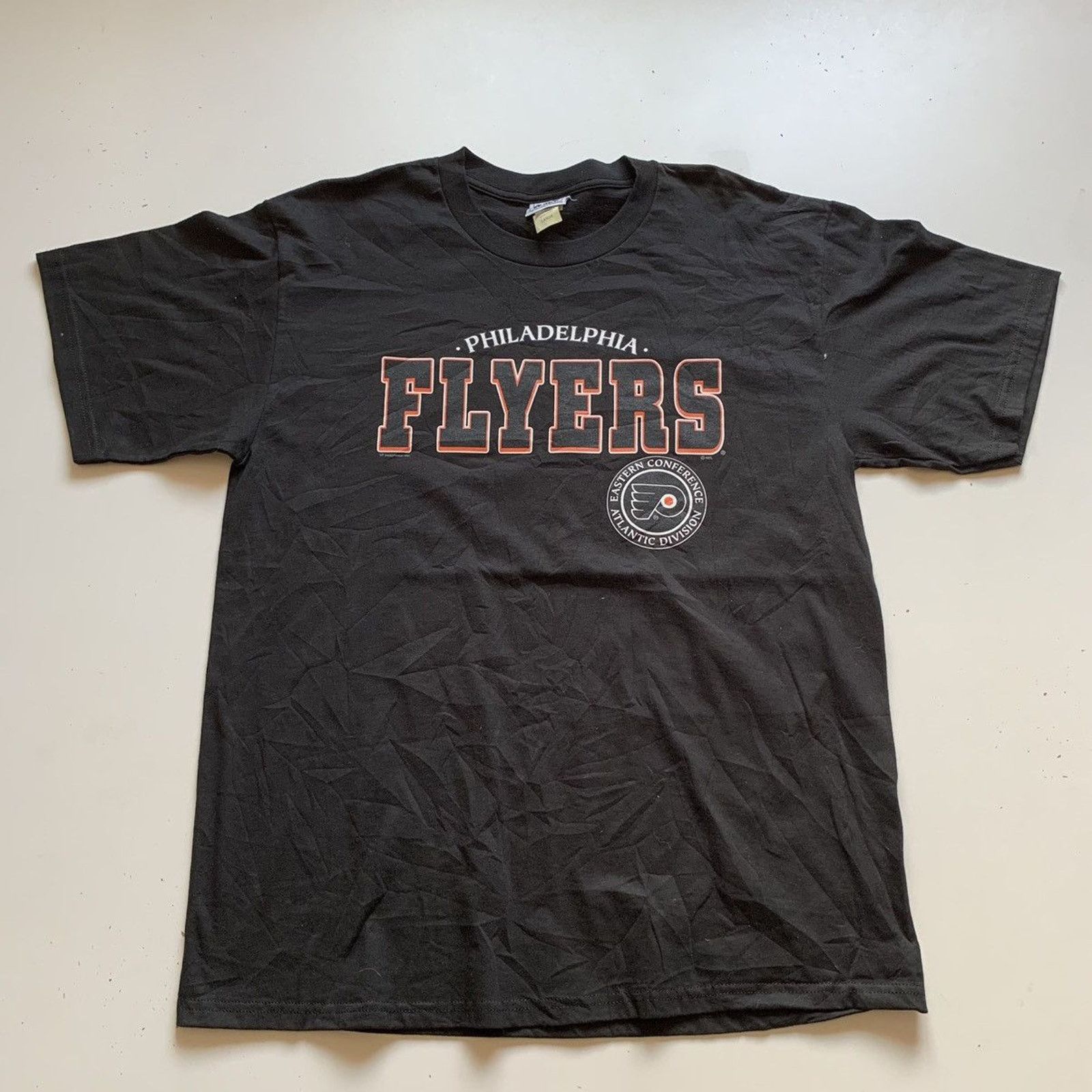 Nhl X Vintage Vintage 90s Philadelphia Flyers Nhl T Shirt Large Lee Sport Hoodie, Sweatshirt | PodTeesHub.com