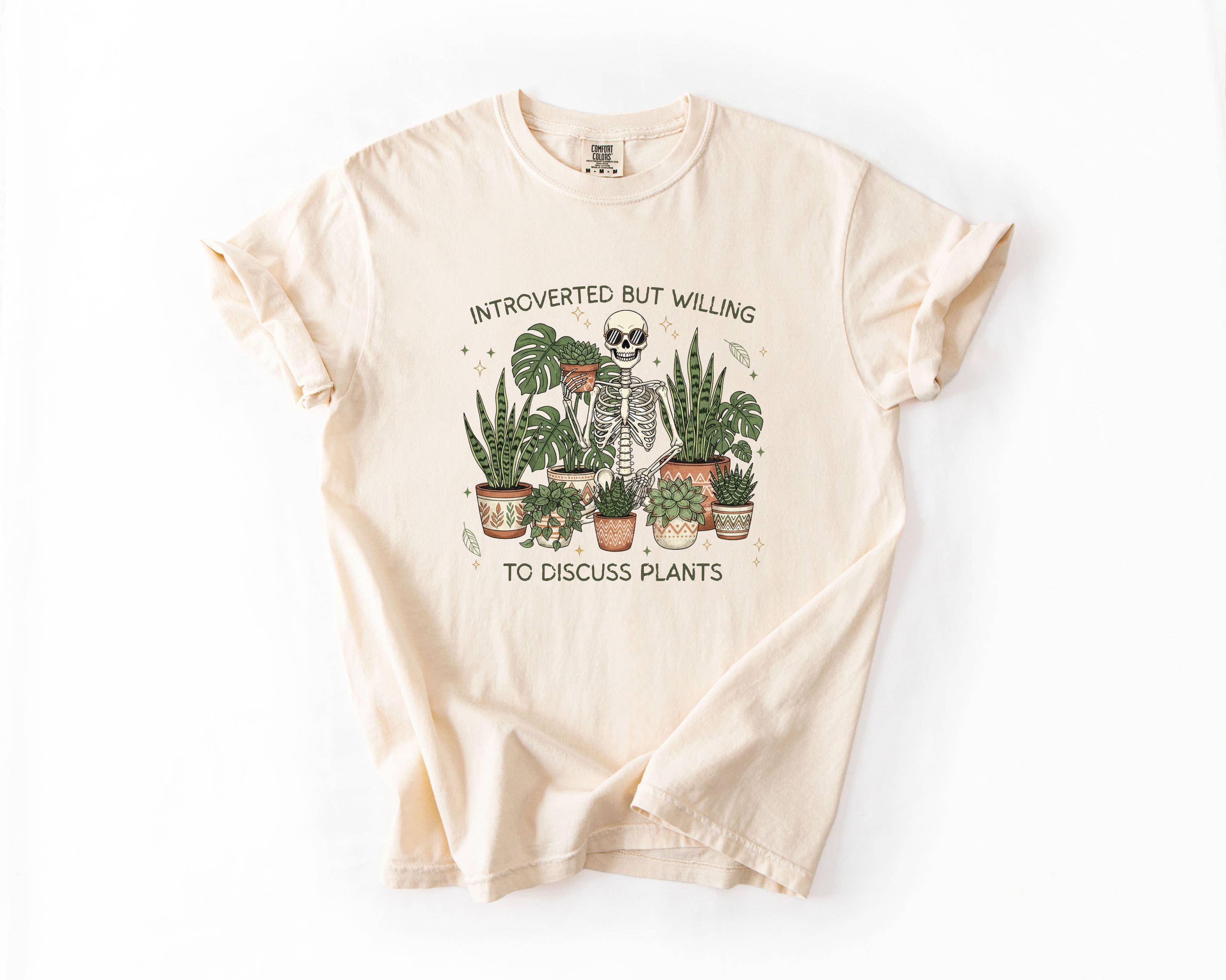 Introverted But Willing To Discuss Plants Tshirt Hoodie, Sweatshirt | PodTeesHub.com