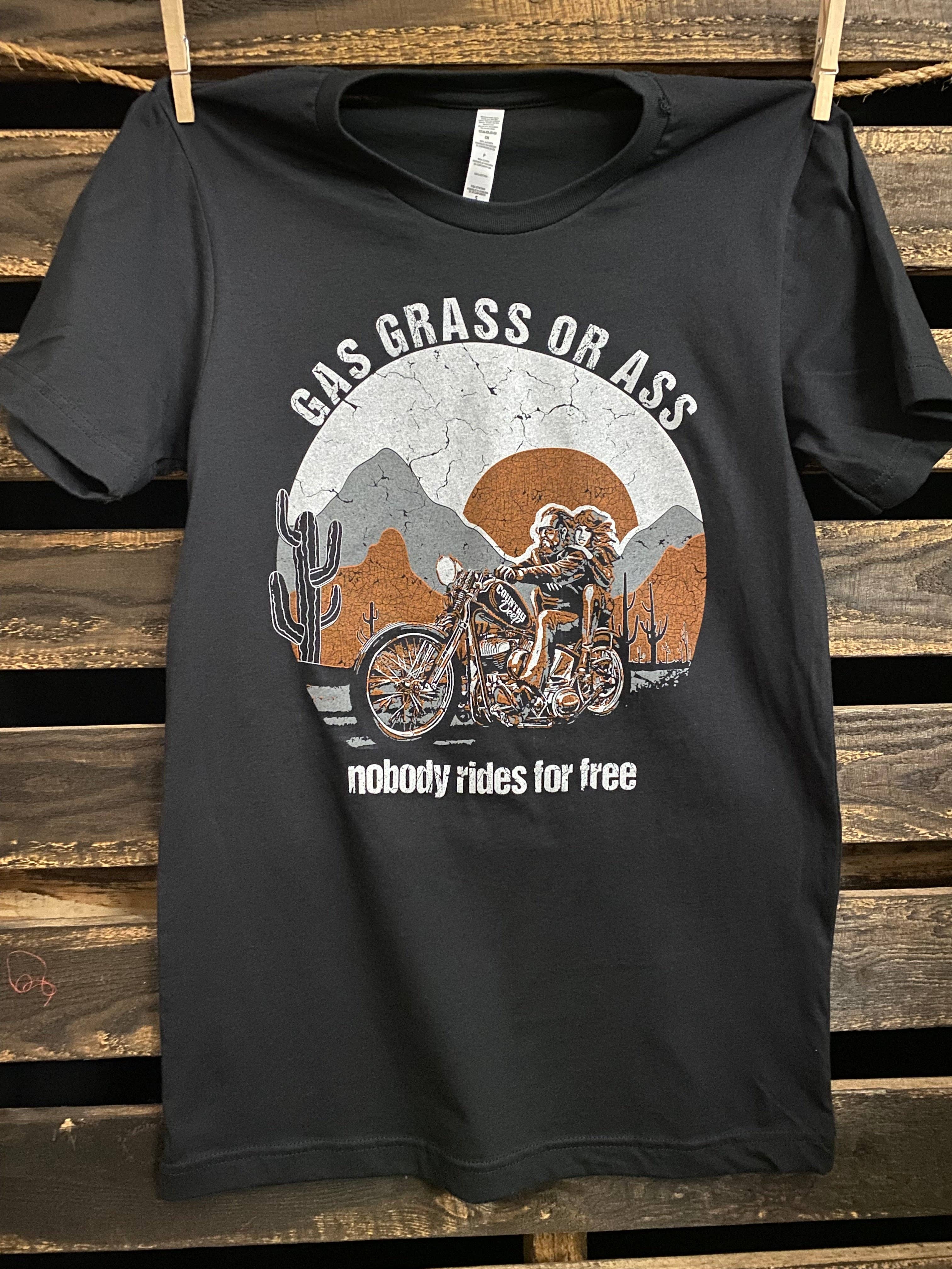 Gas, Grass, or Ass, Motorcycle Unisex T-Shirt Hoodie, Sweatshirt | PodTeesHub.com