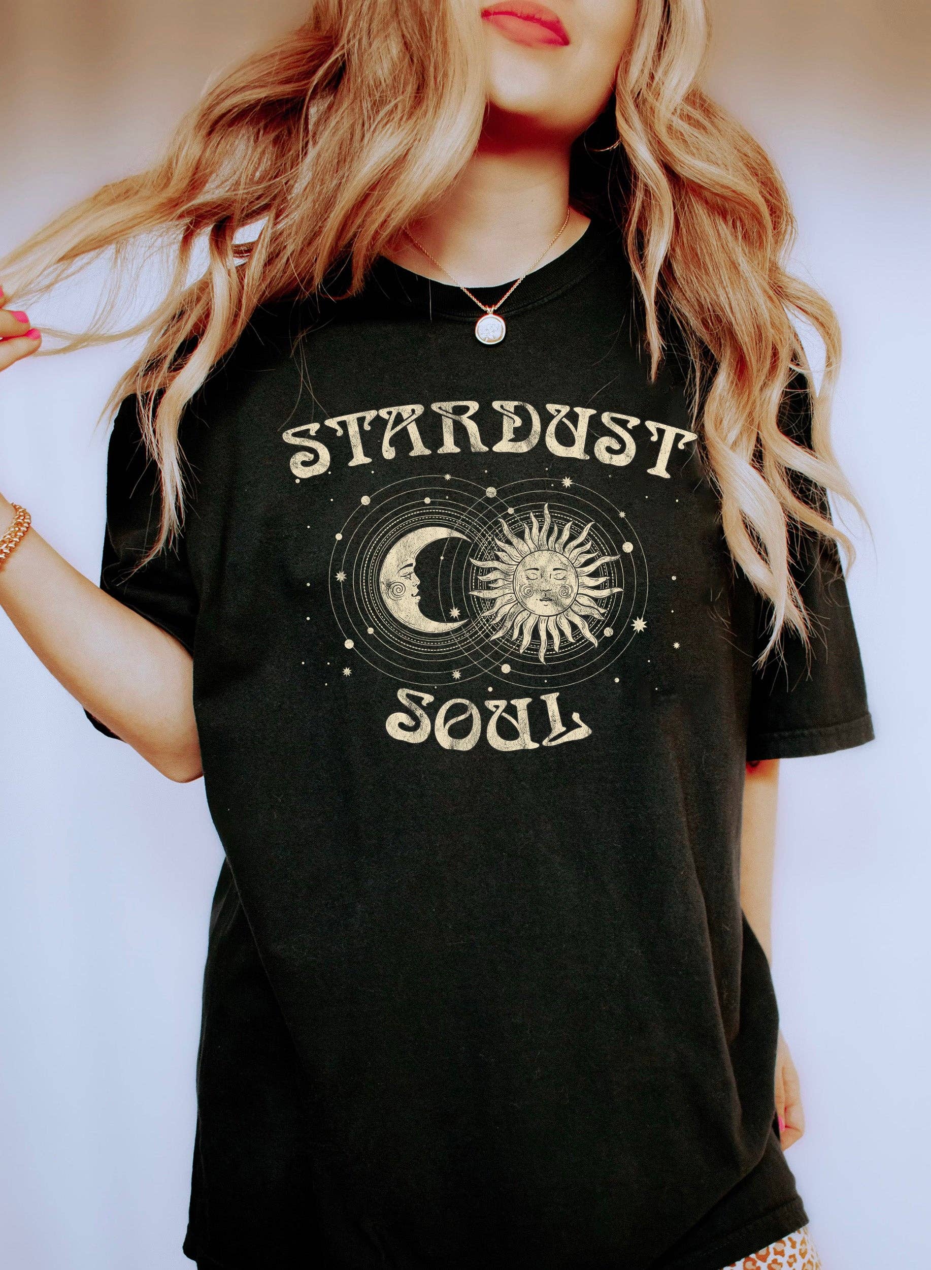 Stardust Soul Sun and Moon Celestial T-Shirt Hoodie, Sweatshirt | PodTeesHub.com
