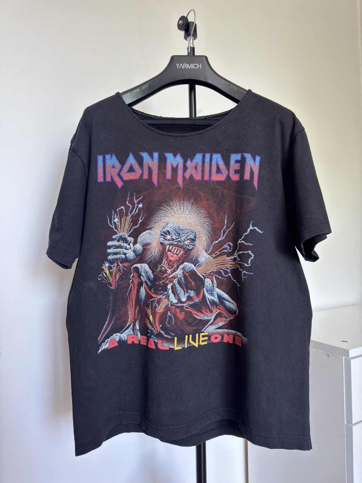 Iron Maiden X Vintage Vintage 2000s Iron Maiden A Real One Trooper T Shirt Hoodie, Sweatshirt | PodTeesHub.com