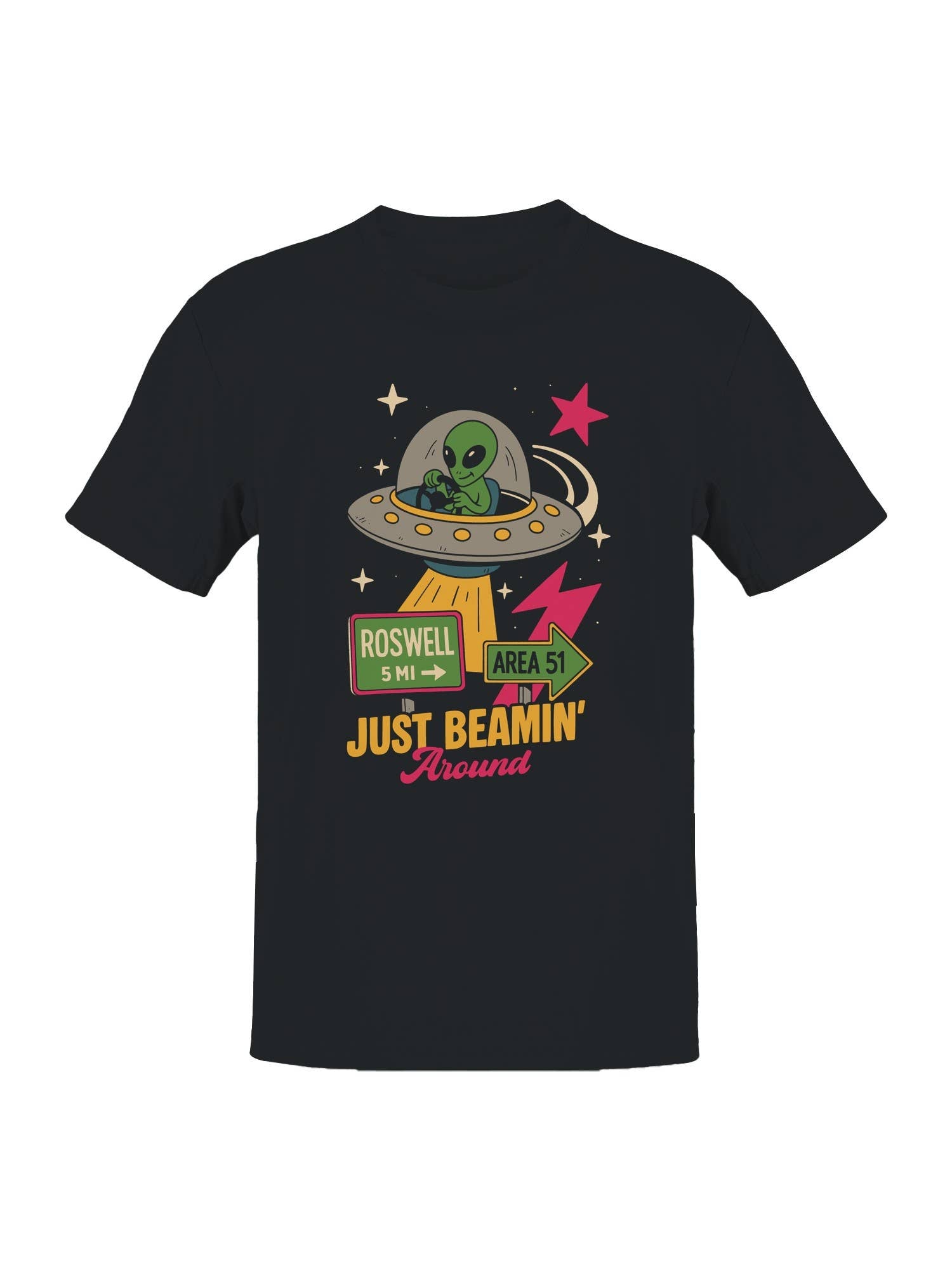 Alien Adventure: Just Beamin' Around Men's T-Shirt Hoodie, Sweatshirt | PodTeesHub.com