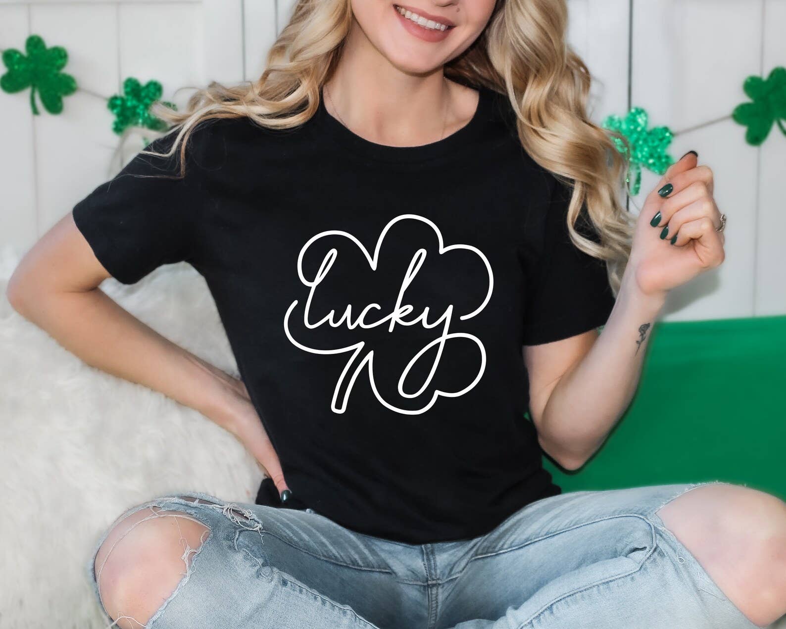 Lucky St. Patrick's Day T-Shirt Hoodie, Sweatshirt | PodTeesHub.com