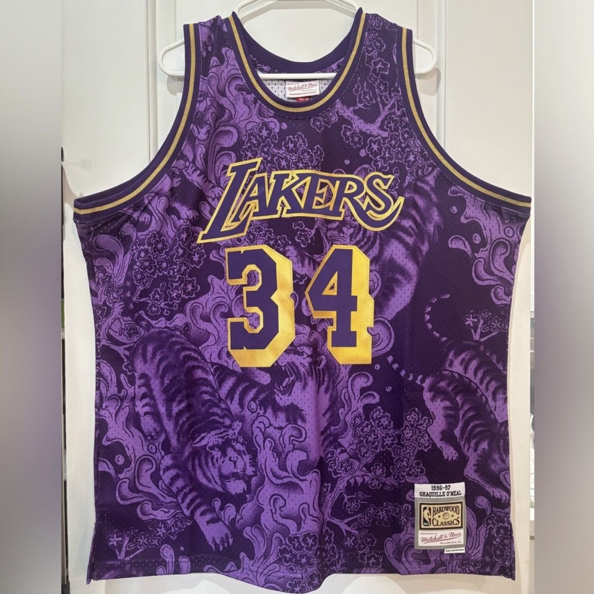 Mitchell Ness Lakers Shaq 34 Mitchell Ness Hardwood Classics Jersey 2xl T-Shirts, Hoodie, Sweatshirt | PodTeesHub.com