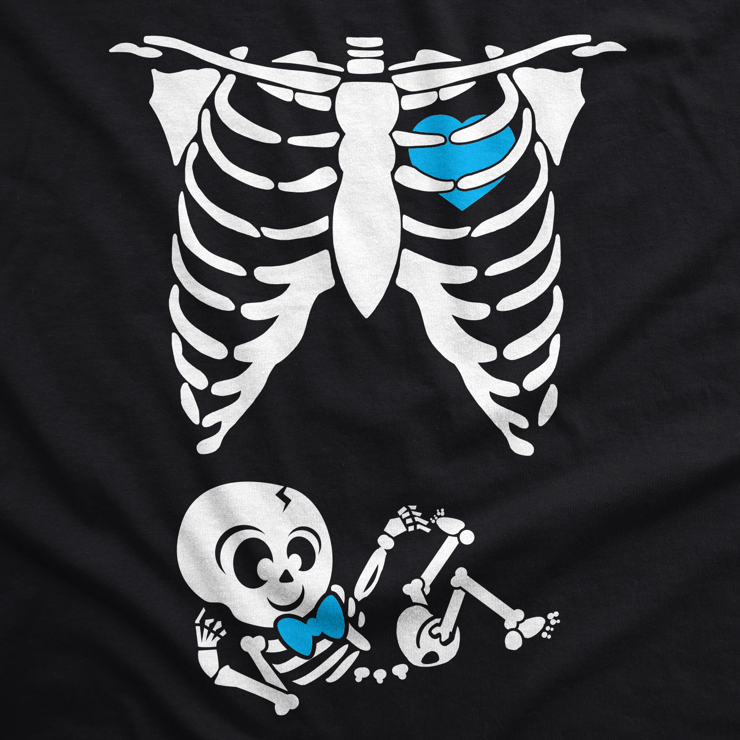 Skeleton Baby Boy Maternity T Shirt