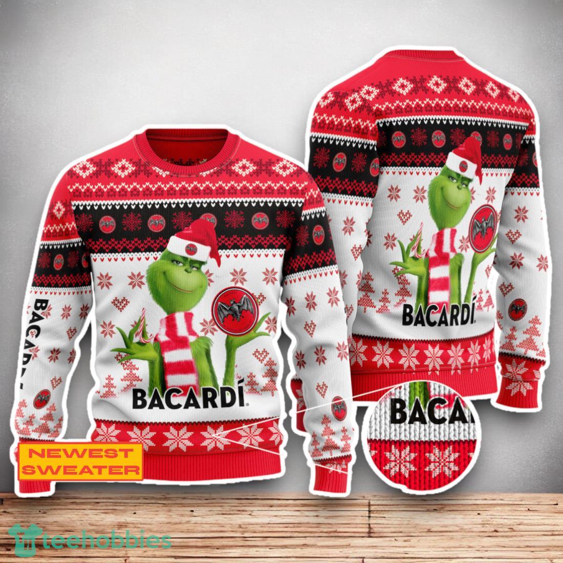 Bacardi The Grinch Ugly Christmas Sweater Christmas Special Gifts For Men Women