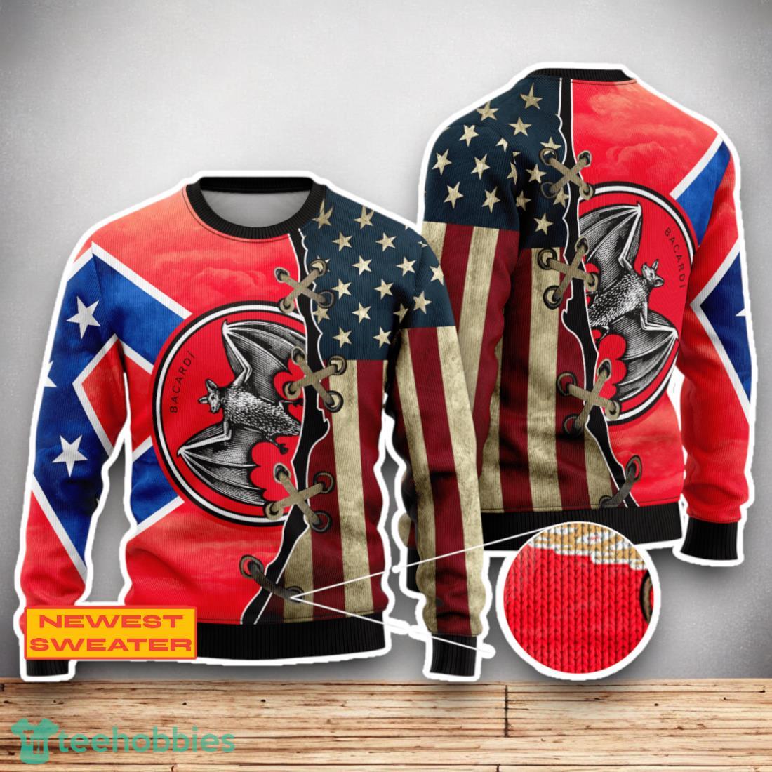 Bacardi USA Flag 3D Sweater For Men Women