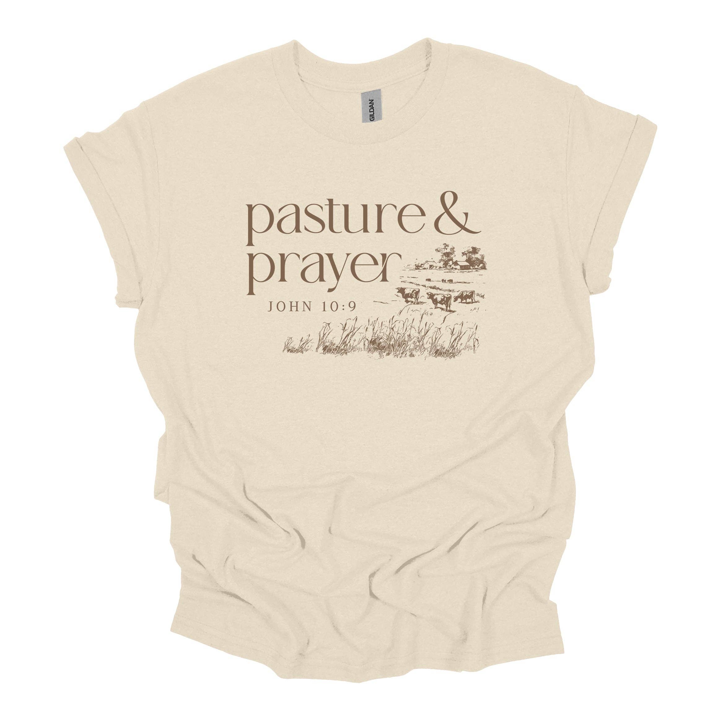Pasture and Prayer Tee Hoodie, Sweatshirt | PodTeesHub.com