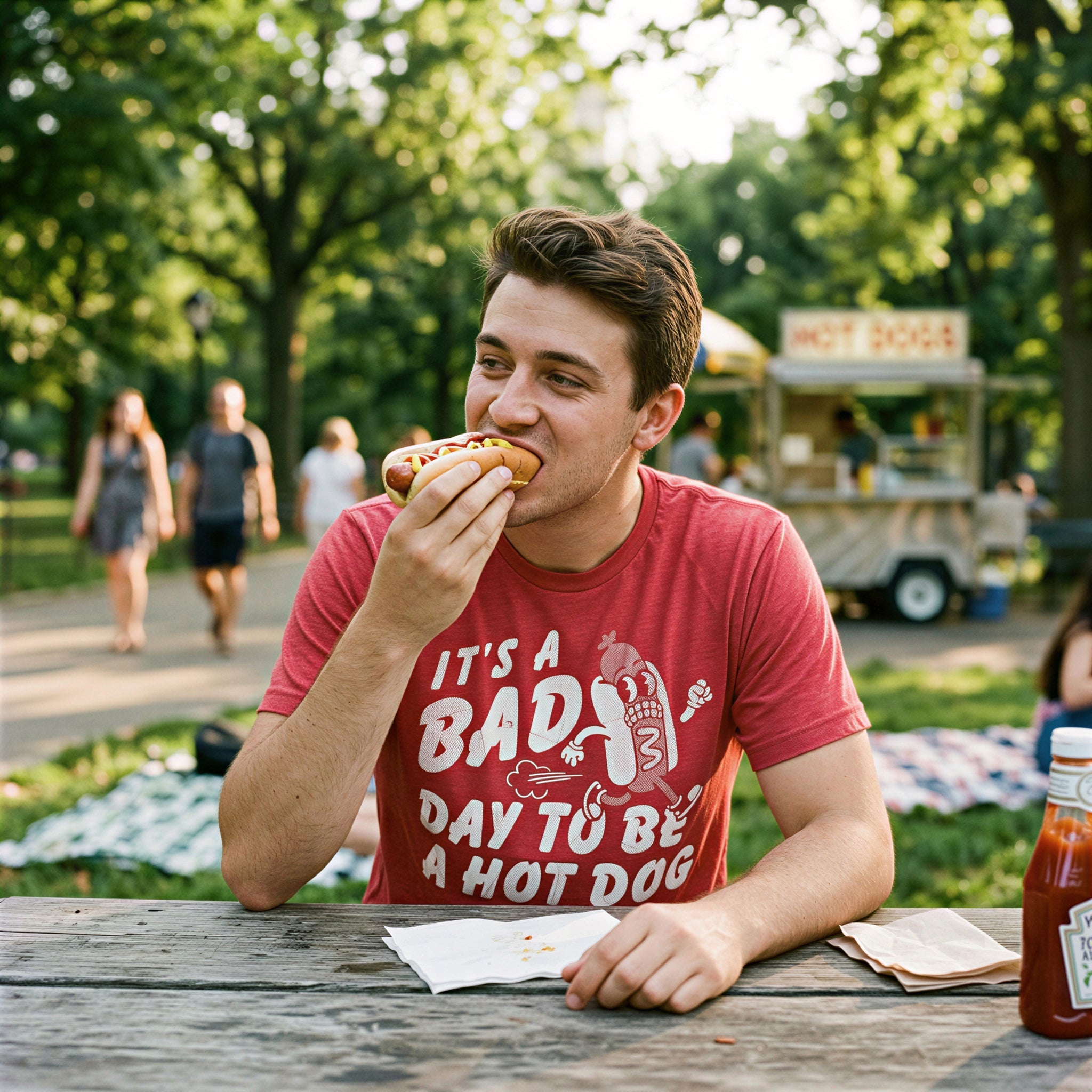 Its A Bad Day To Be A Hotdog Men's T Shirt