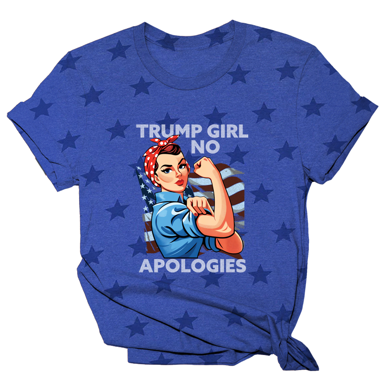 Trump Girl No Apologies Rosie Tee - 2284 Hoodie, Sweatshirt | PodTeesHub.com
