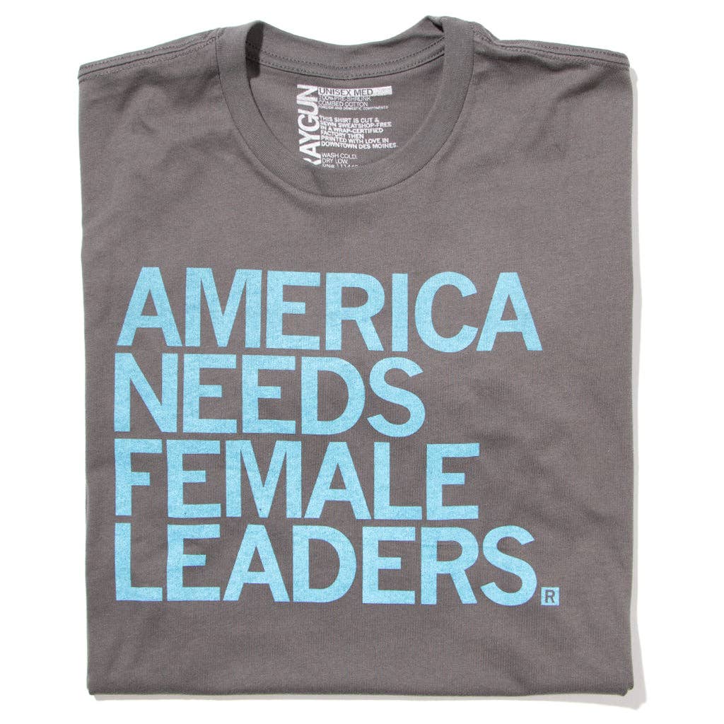 America Needs Female Leaders T-Shirt Hoodie, Sweatshirt | PodTeesHub.com