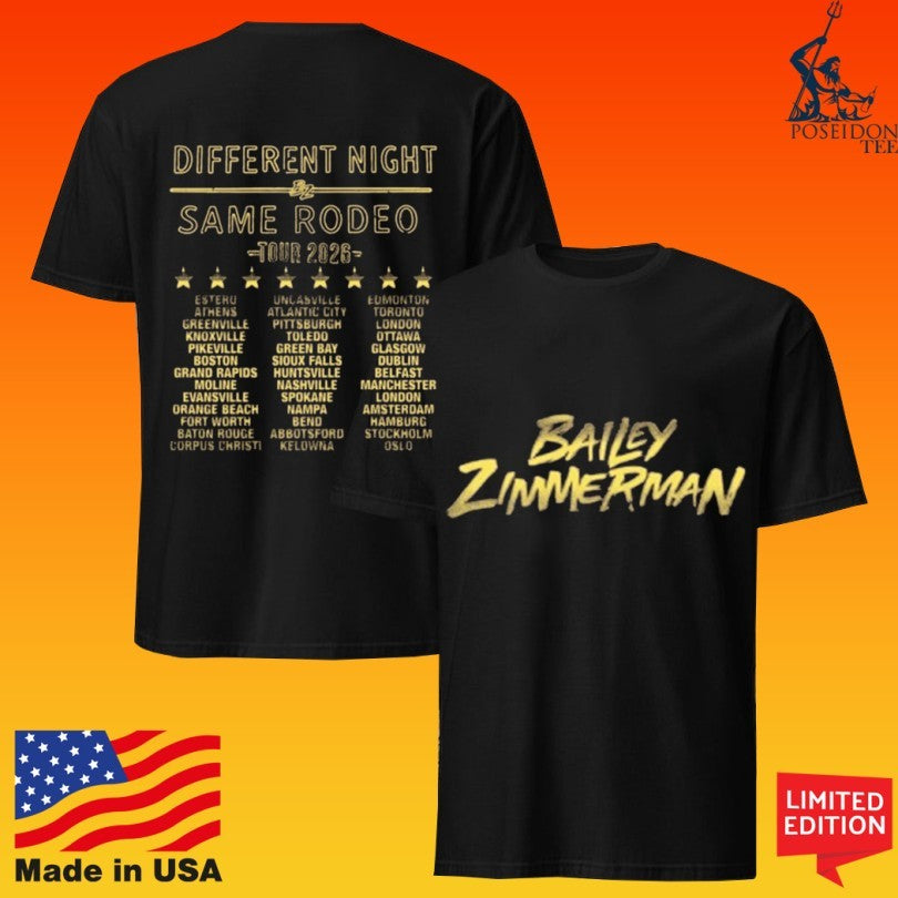 Bailey Zimmerman Bz Dnsr 2026 Tour Clay T-shirt