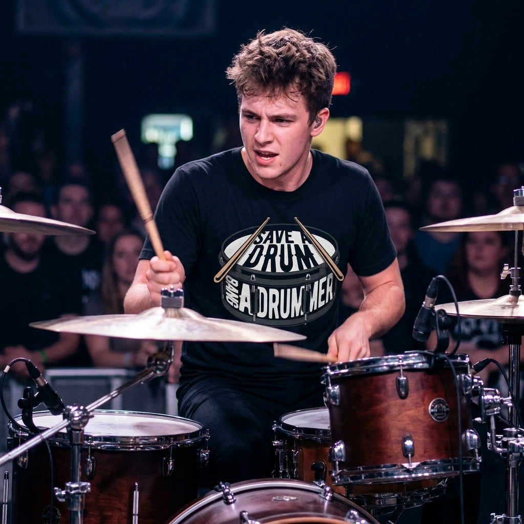 Save A Drum Bang A Drummer Men's T Shirt