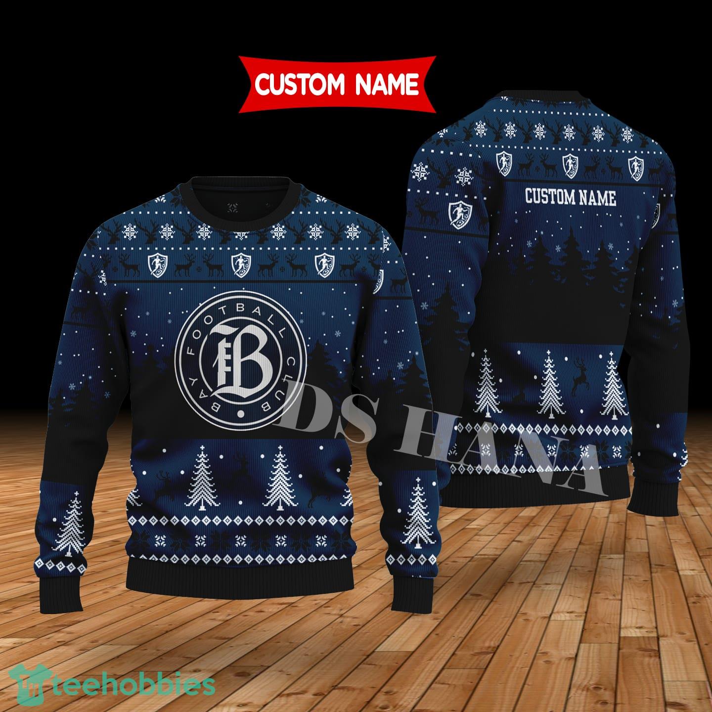 Bay FC Custom Name Merry Xmas Sweater For Soccer Sport Team’s Fans Sweater